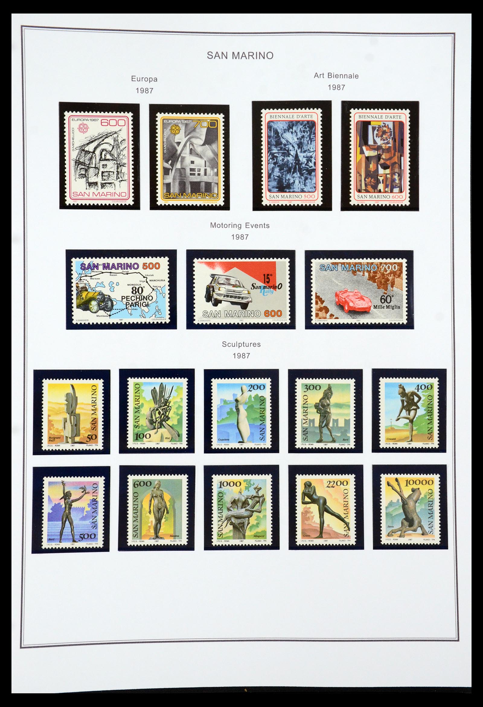 35951 116 - Stamp collection 35951 San Marino 1877-2011.