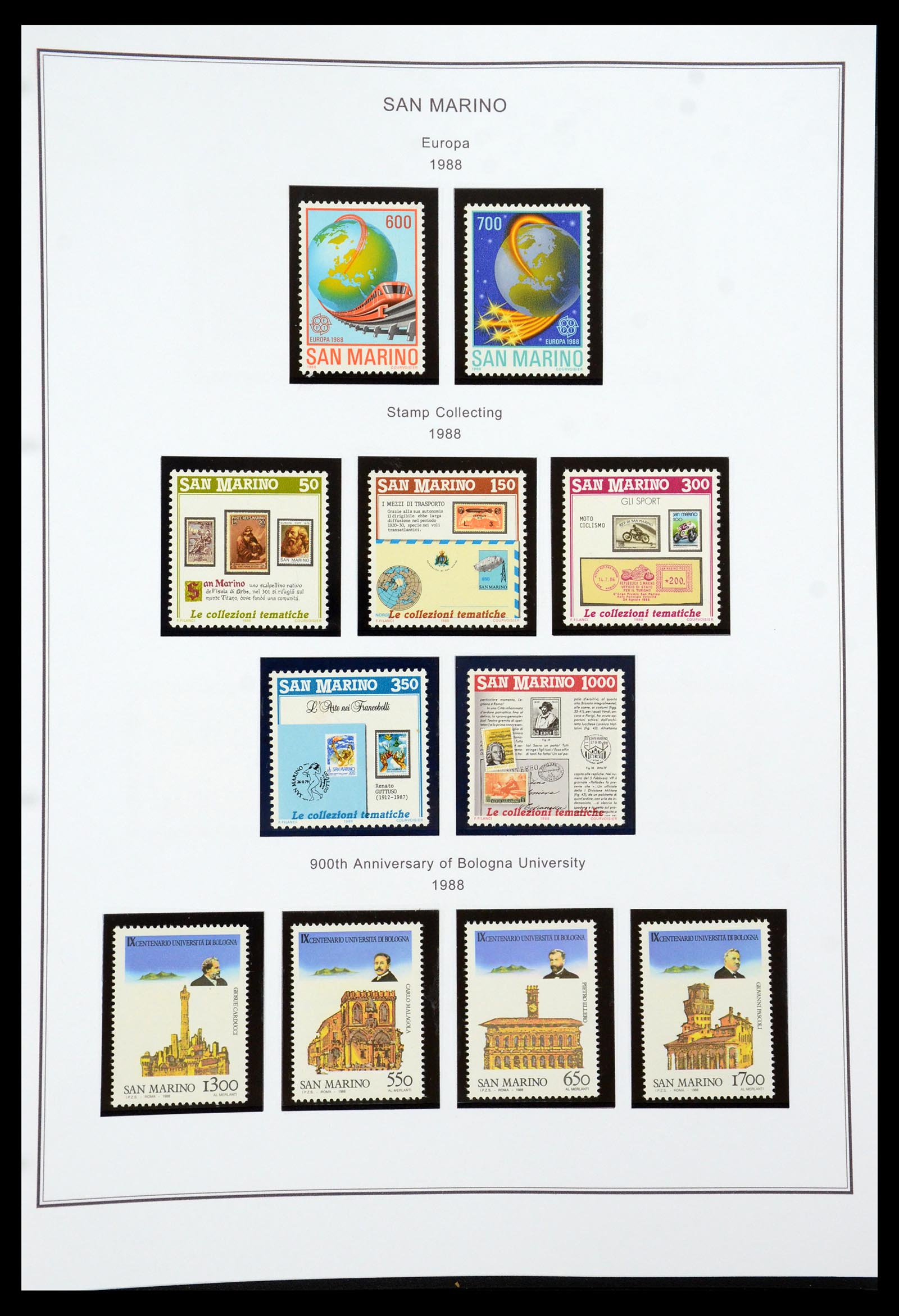 35951 118 - Stamp collection 35951 San Marino 1877-2011.