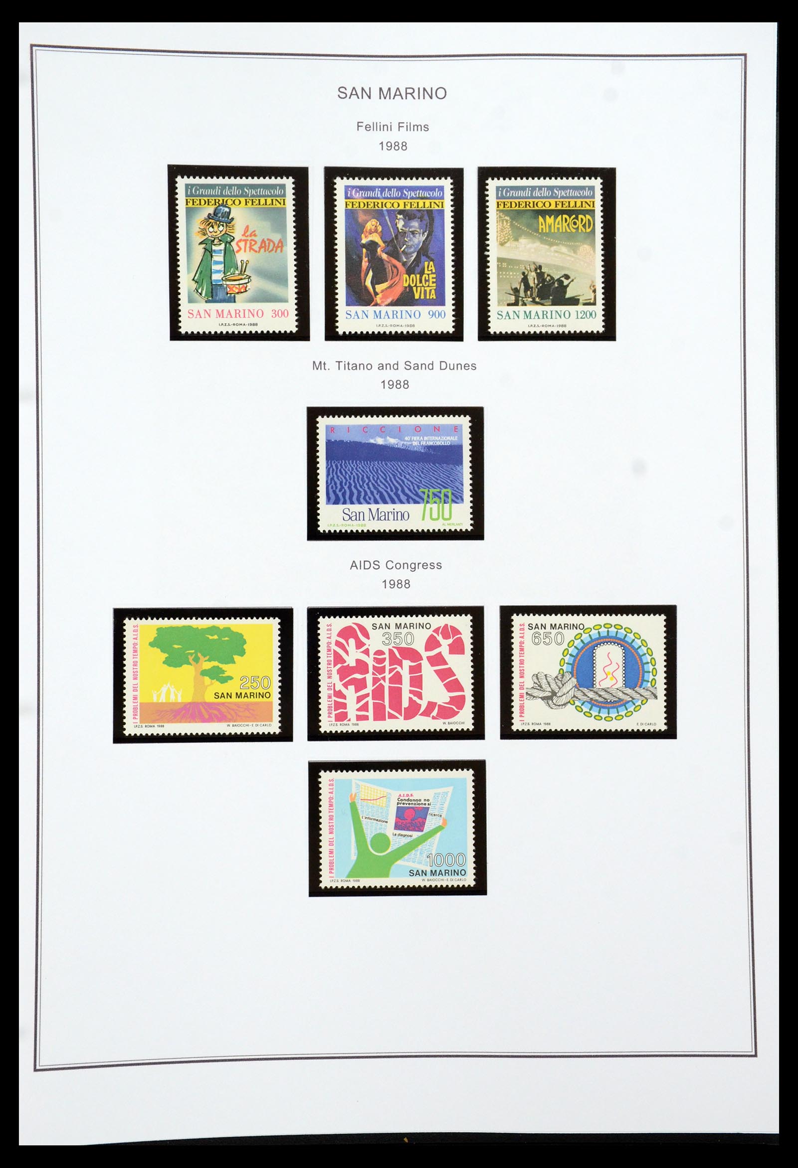 35951 119 - Stamp collection 35951 San Marino 1877-2011.