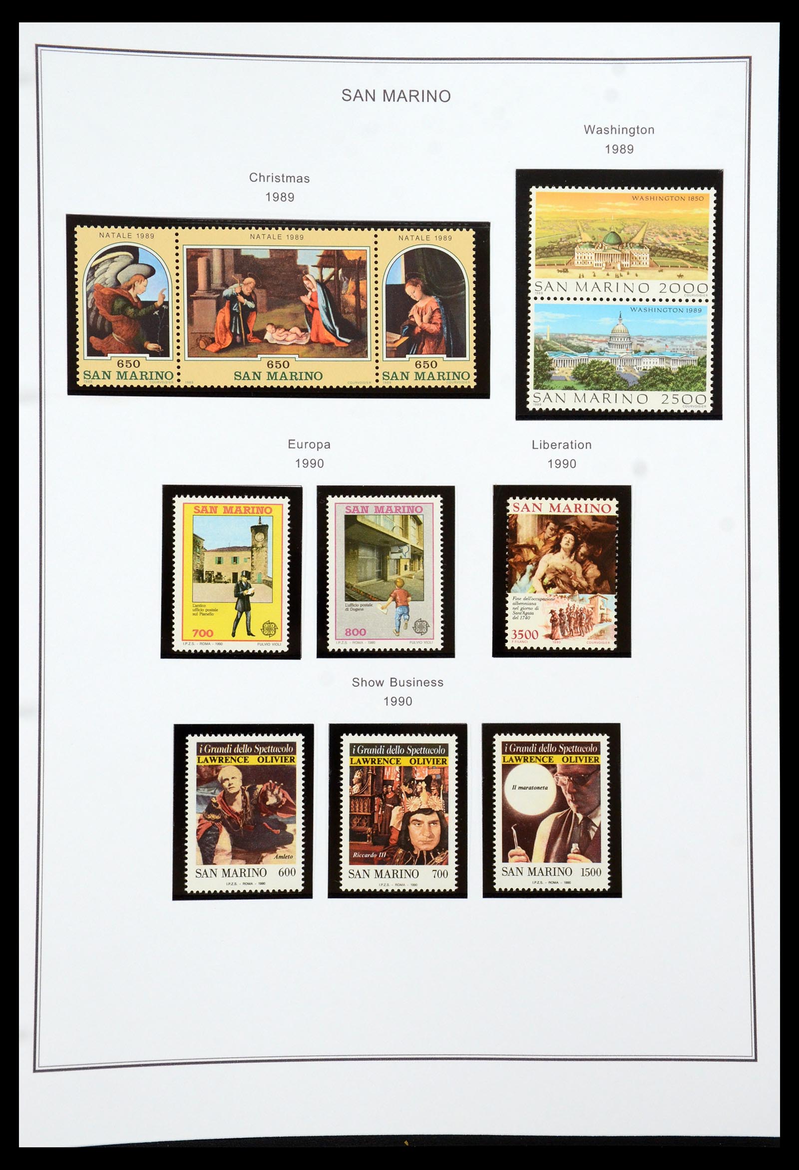 35951 124 - Stamp collection 35951 San Marino 1877-2011.