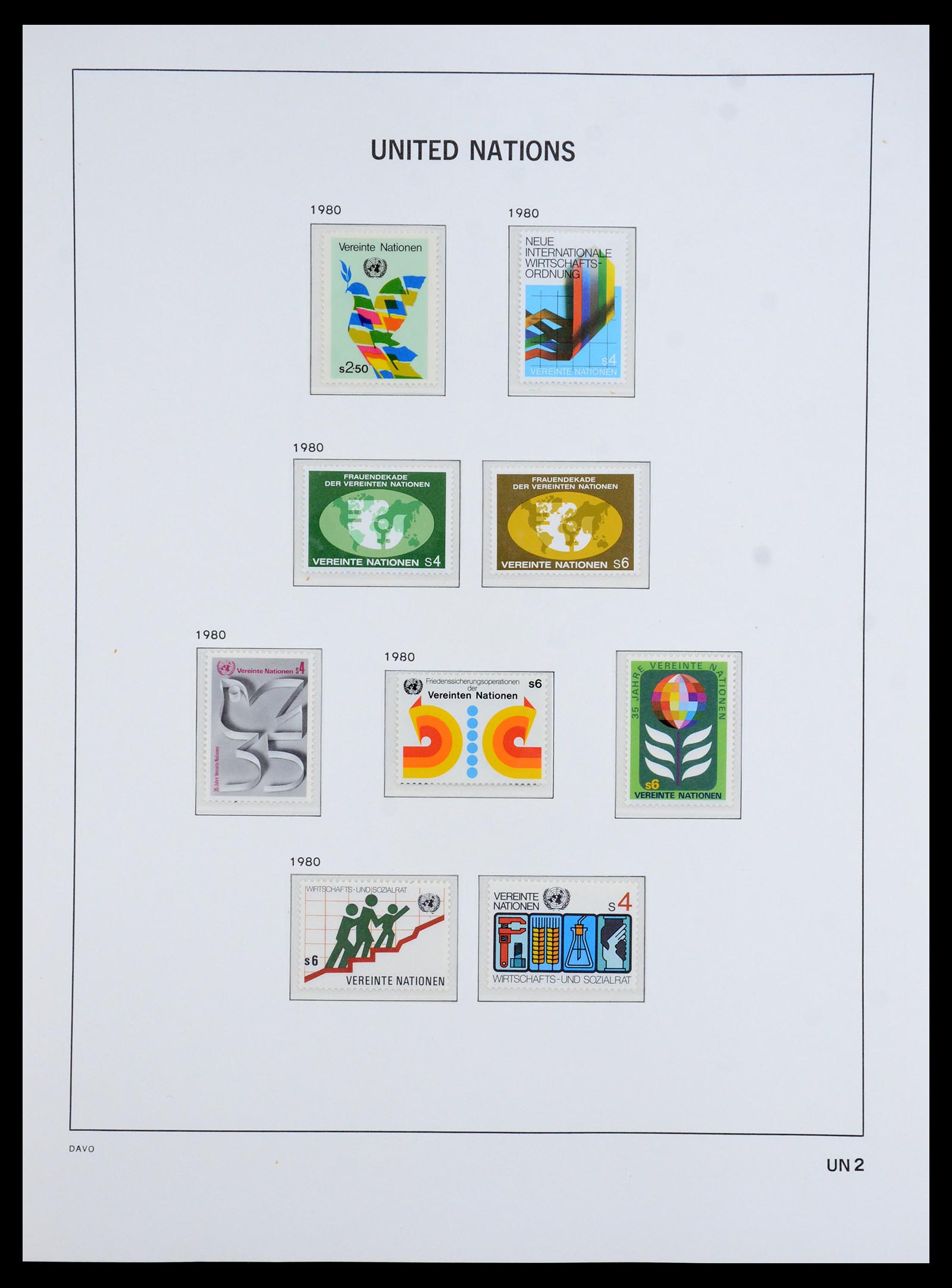 35952 002 - Postzegelverzameling 35952 Verenigde Naties Wenen 1979-2008.