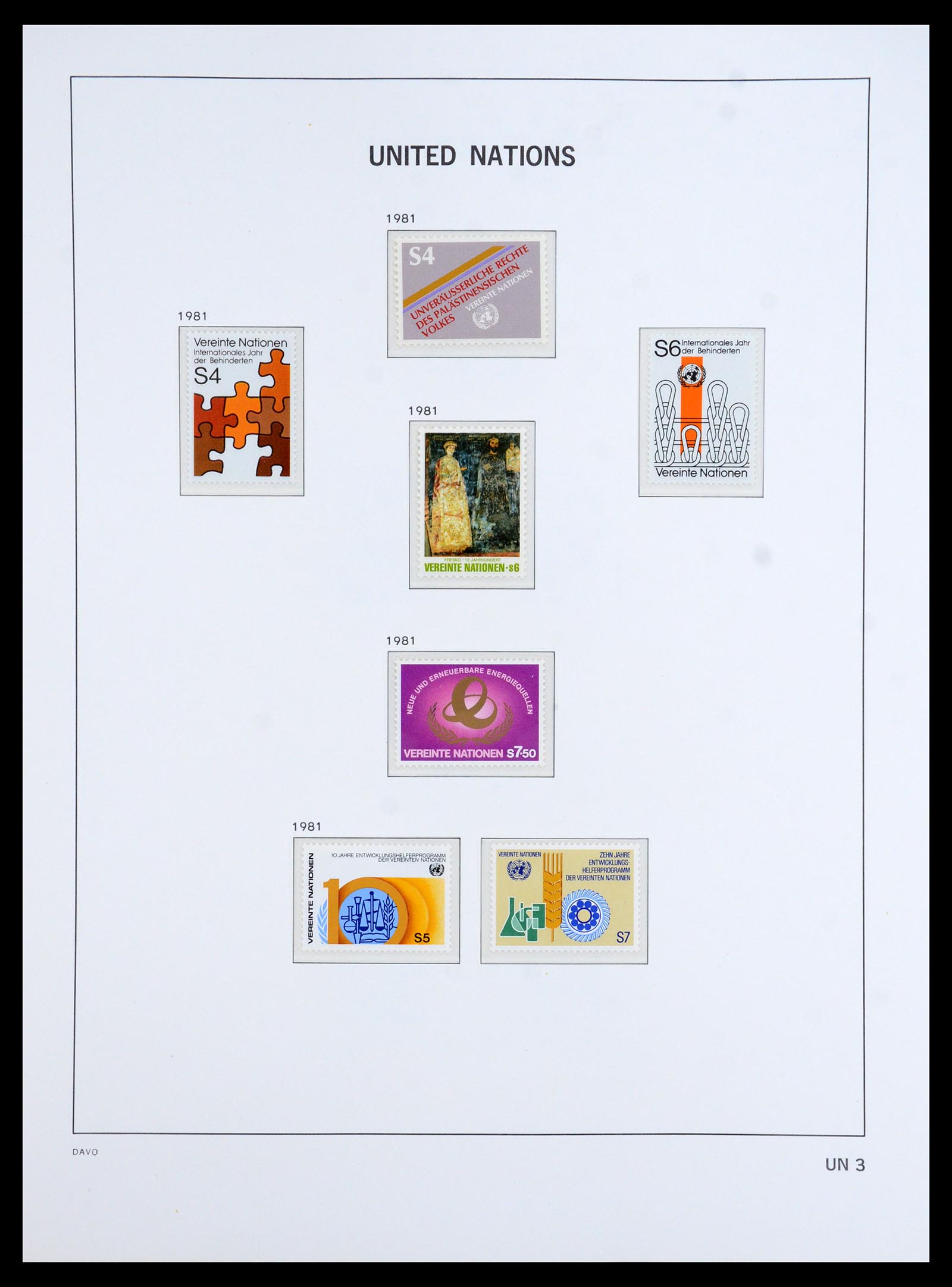 35952 004 - Postzegelverzameling 35952 Verenigde Naties Wenen 1979-2008.