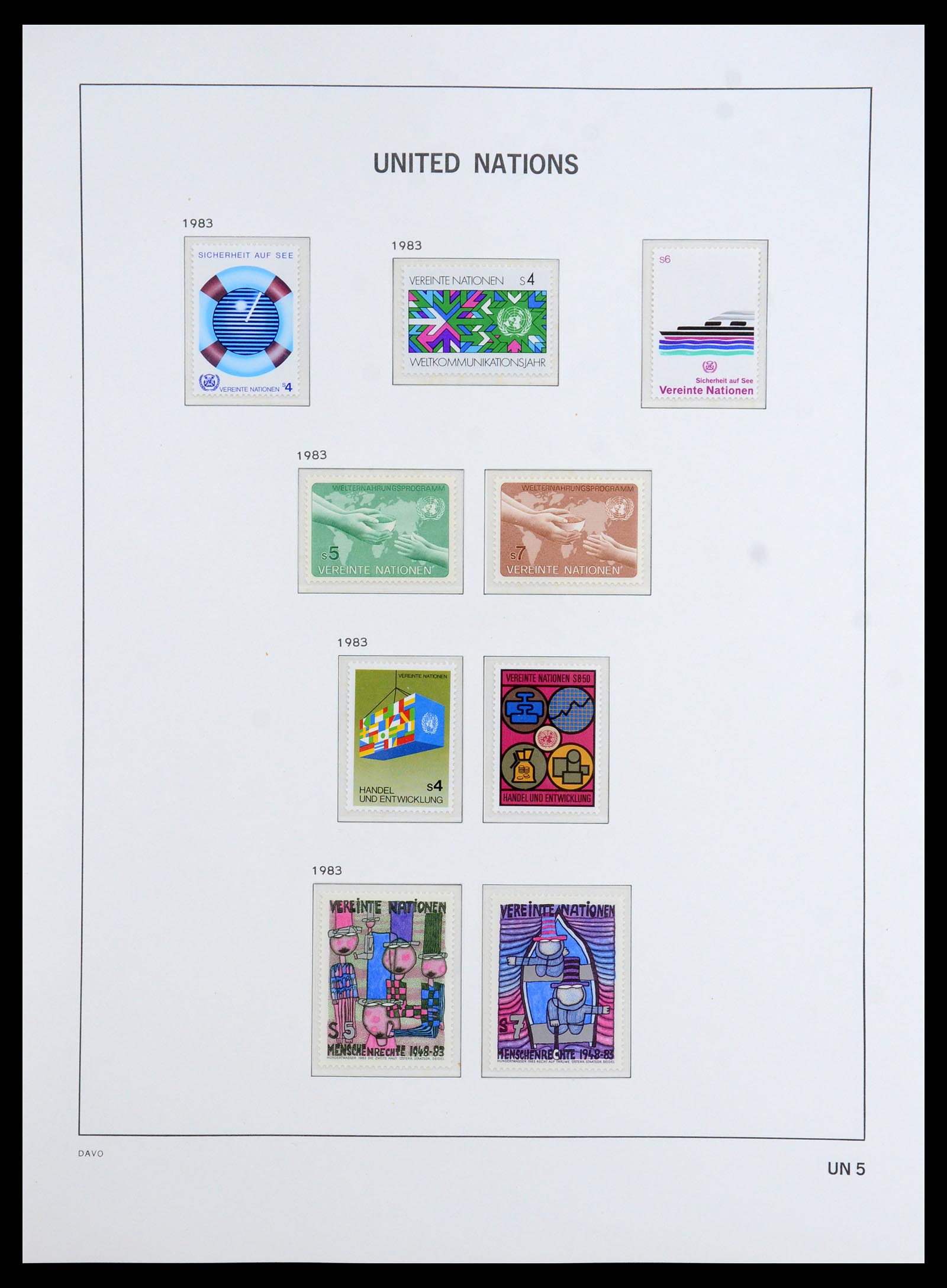 35952 006 - Postzegelverzameling 35952 Verenigde Naties Wenen 1979-2008.