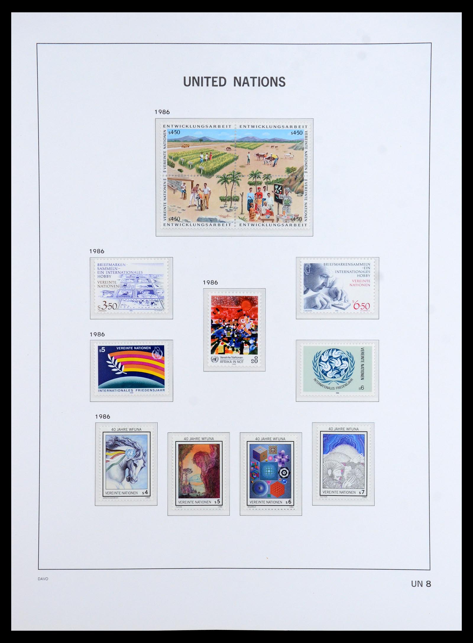 35952 009 - Postzegelverzameling 35952 Verenigde Naties Wenen 1979-2008.