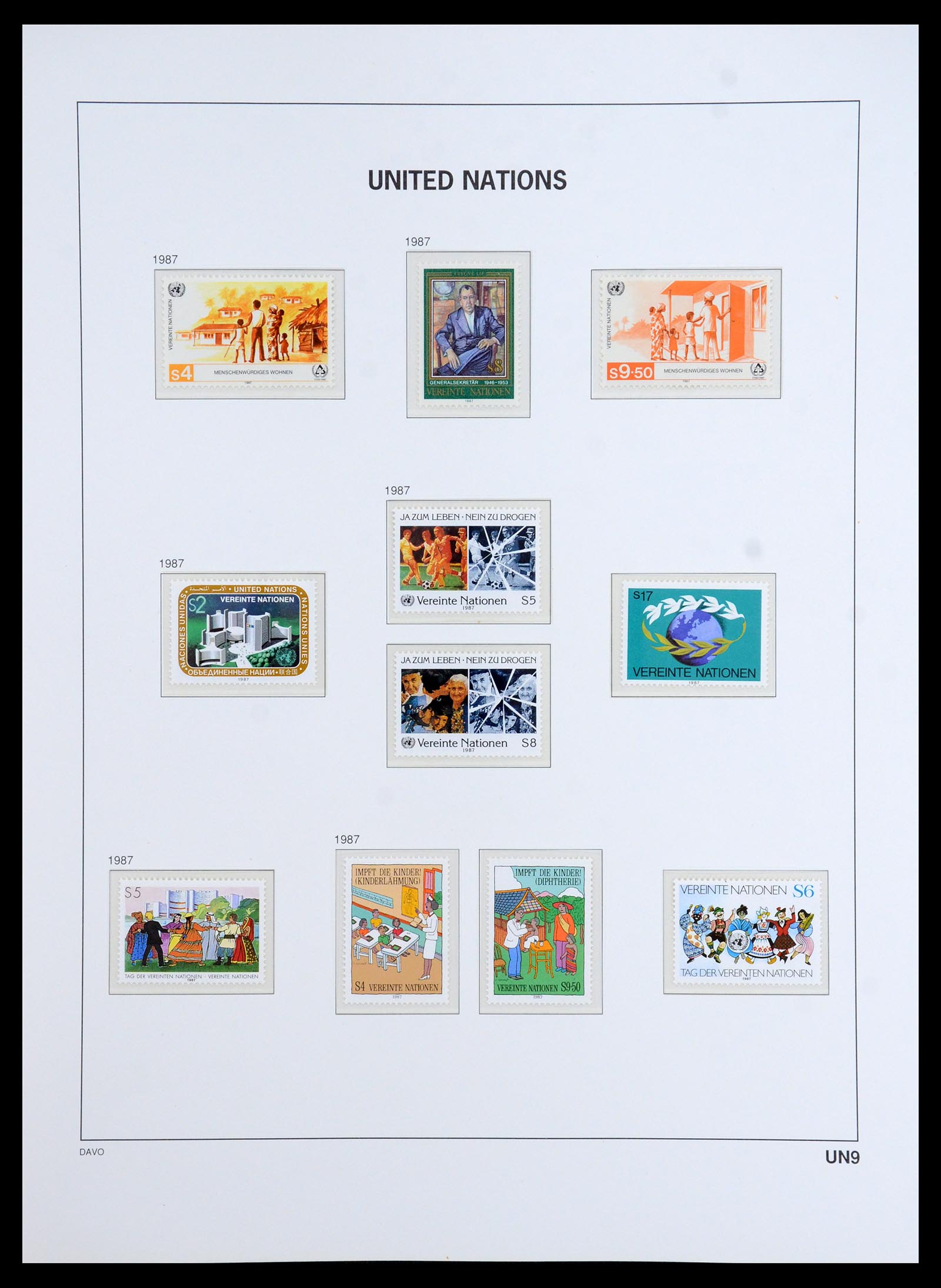 35952 011 - Postzegelverzameling 35952 Verenigde Naties Wenen 1979-2008.