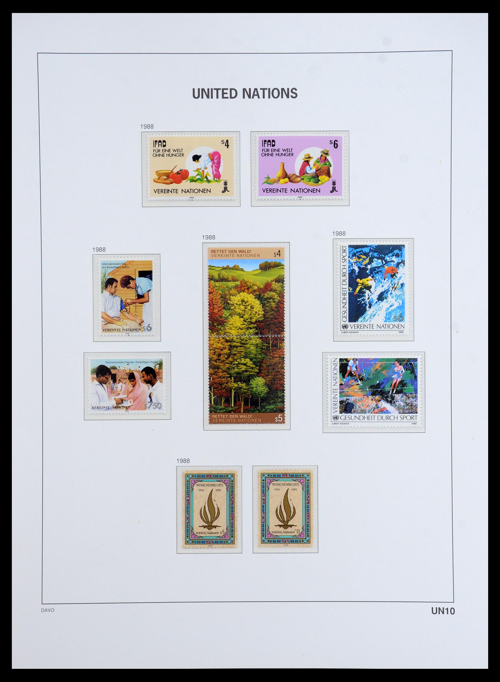 35952 012 - Postzegelverzameling 35952 Verenigde Naties Wenen 1979-2008.