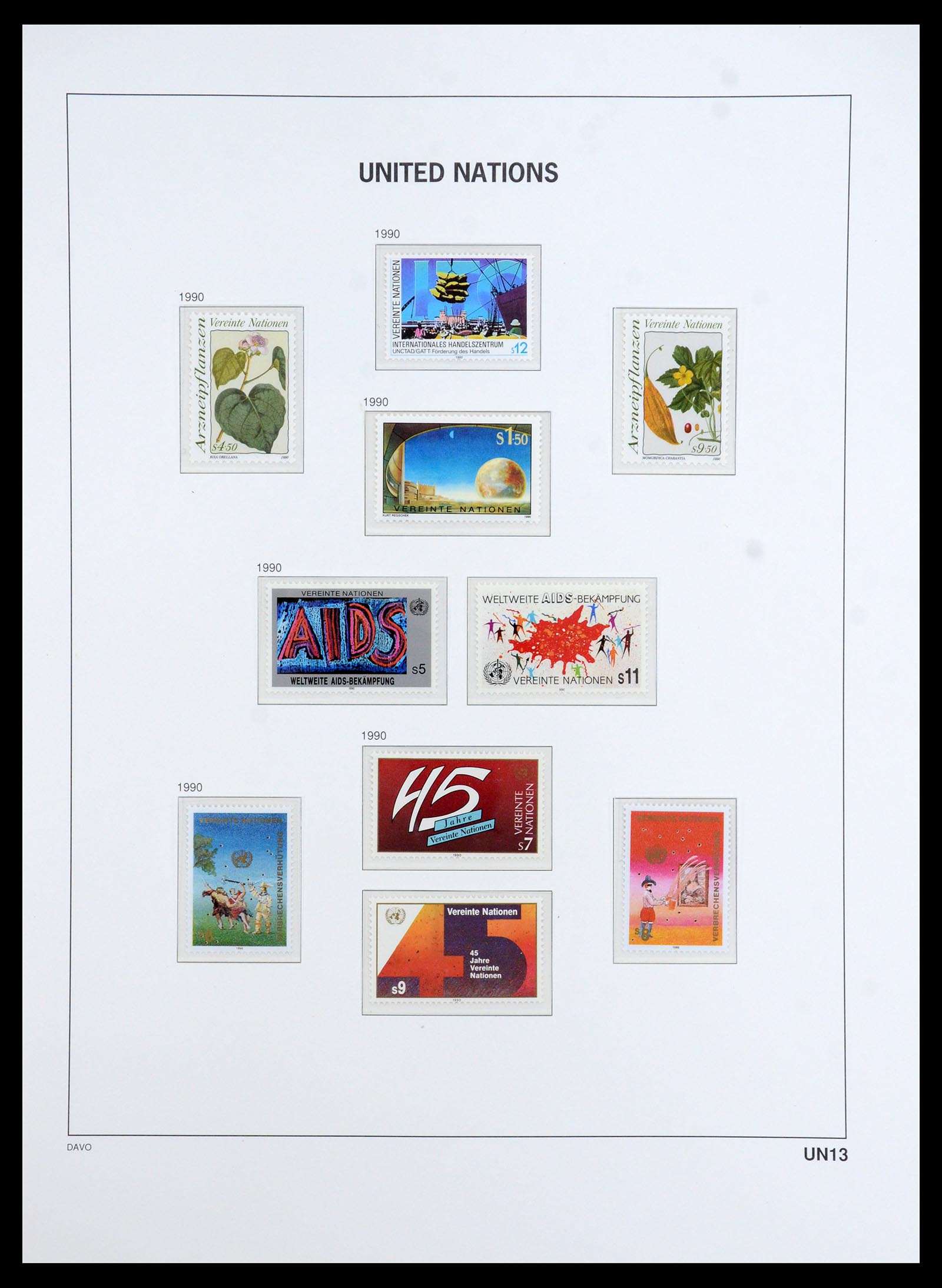 35952 017 - Postzegelverzameling 35952 Verenigde Naties Wenen 1979-2008.
