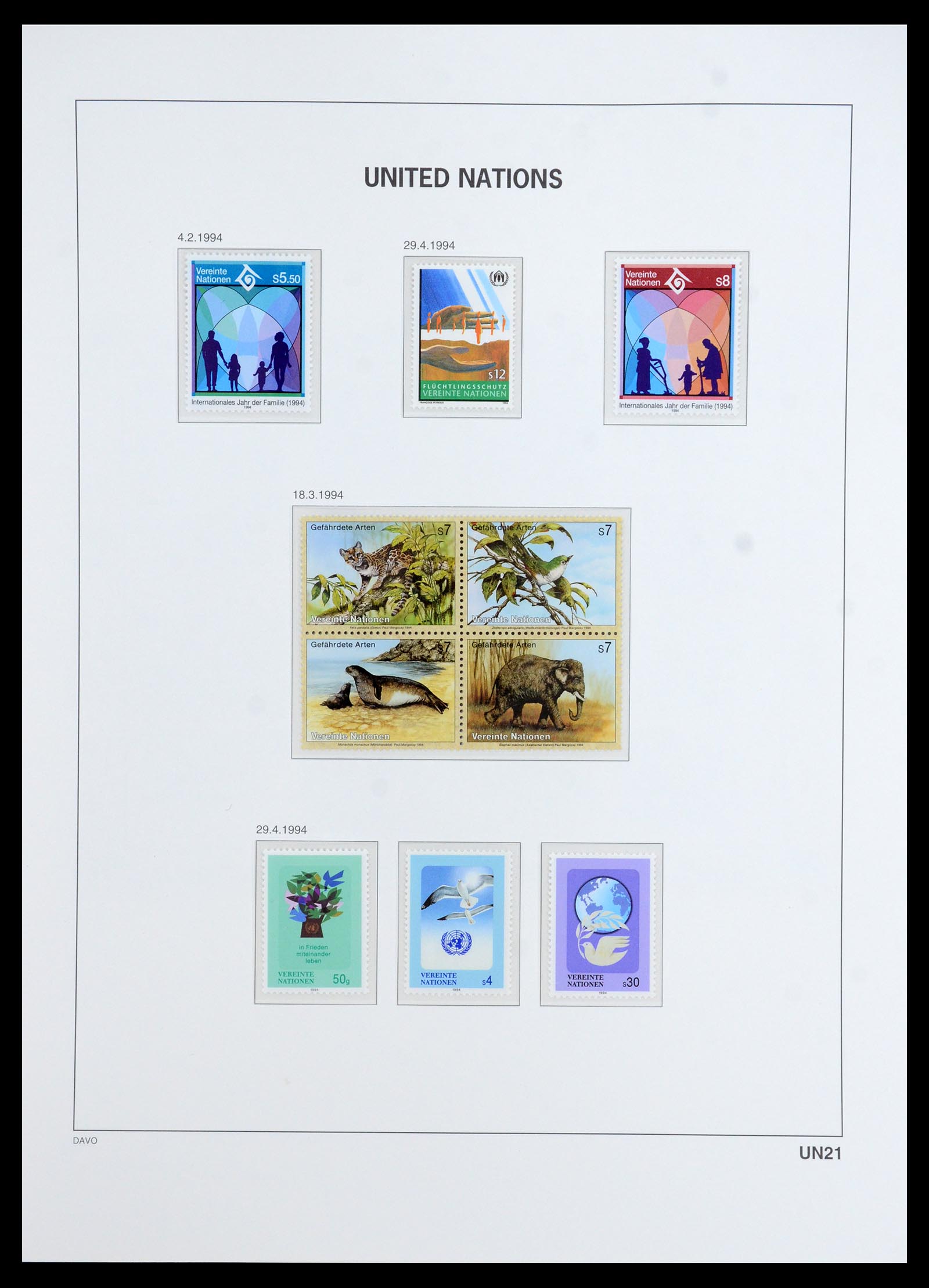 35952 027 - Postzegelverzameling 35952 Verenigde Naties Wenen 1979-2008.