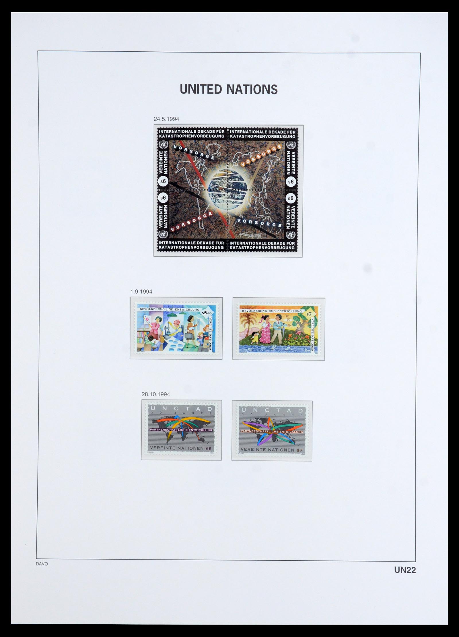 35952 029 - Stamp collection 35952 United Nations Vienna 1979-2008.