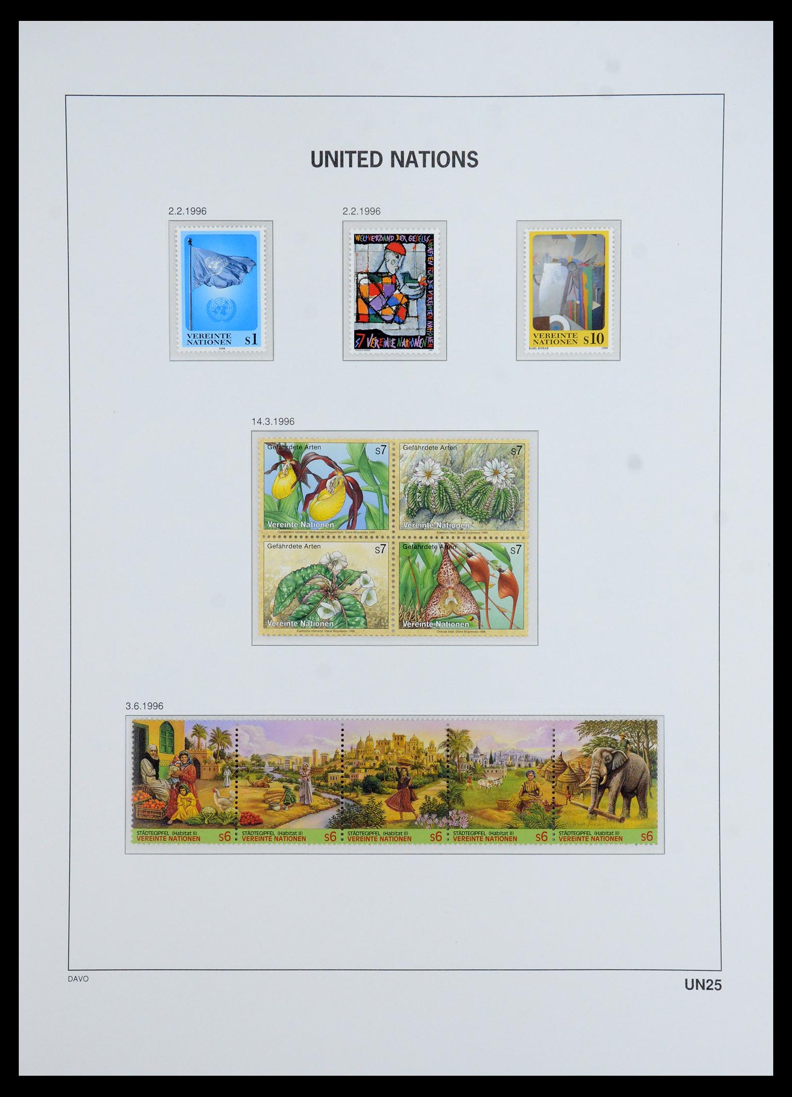 35952 034 - Postzegelverzameling 35952 Verenigde Naties Wenen 1979-2008.