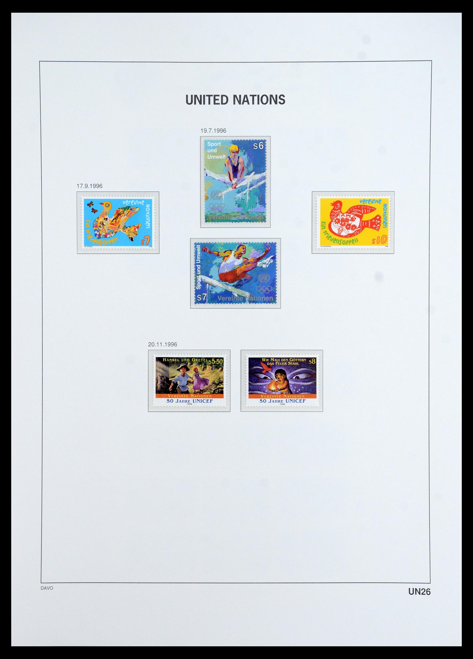 35952 036 - Postzegelverzameling 35952 Verenigde Naties Wenen 1979-2008.