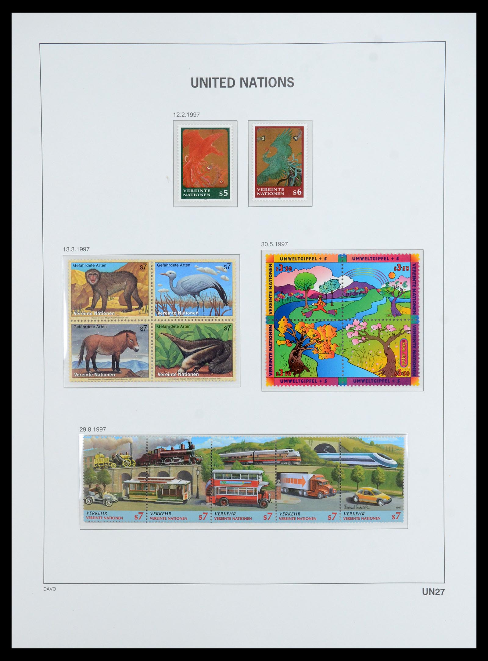 35952 039 - Postzegelverzameling 35952 Verenigde Naties Wenen 1979-2008.