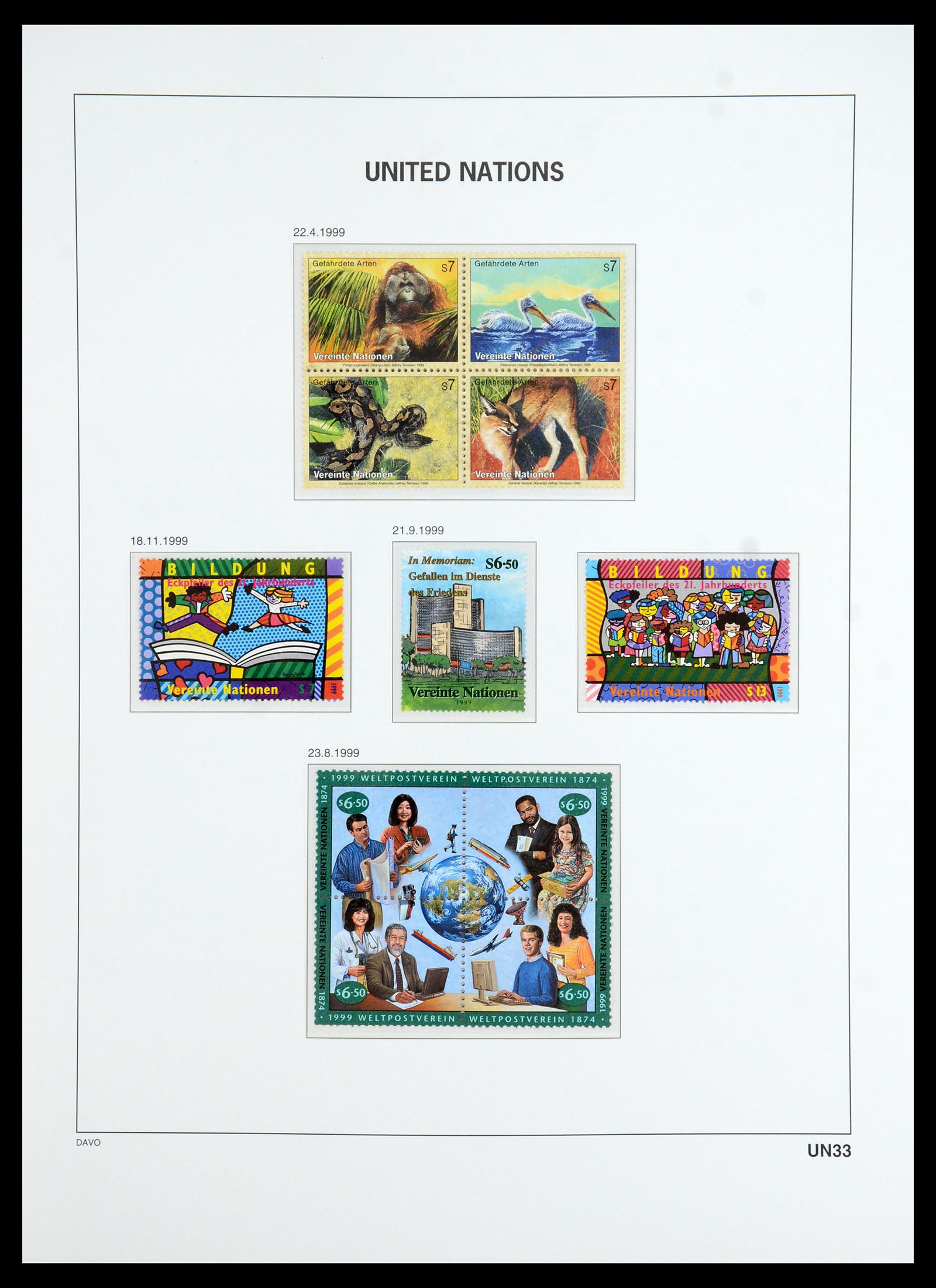 35952 051 - Postzegelverzameling 35952 Verenigde Naties Wenen 1979-2008.