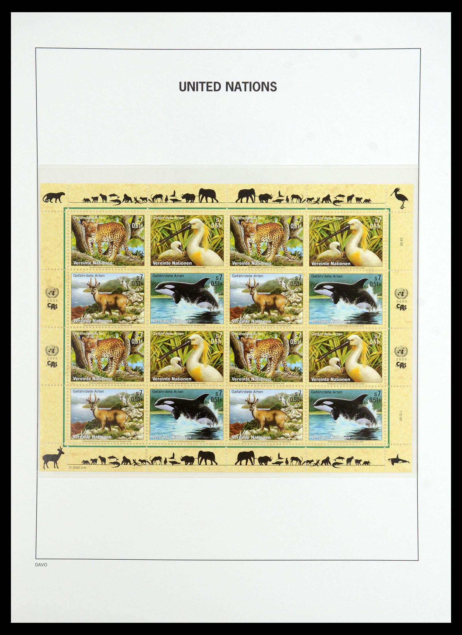 35952 055 - Postzegelverzameling 35952 Verenigde Naties Wenen 1979-2008.