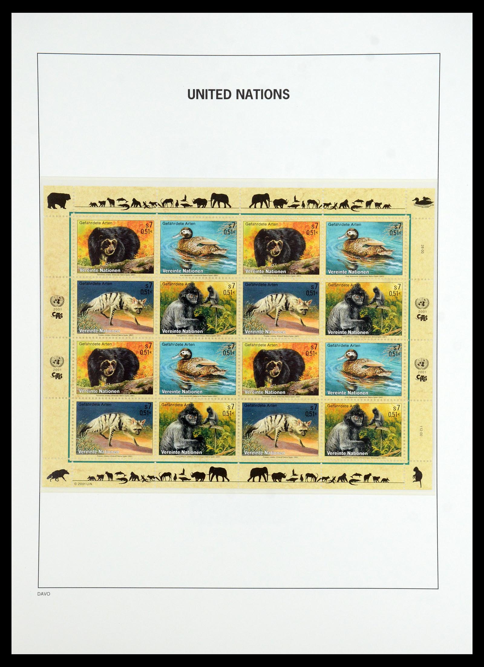 35952 060 - Postzegelverzameling 35952 Verenigde Naties Wenen 1979-2008.
