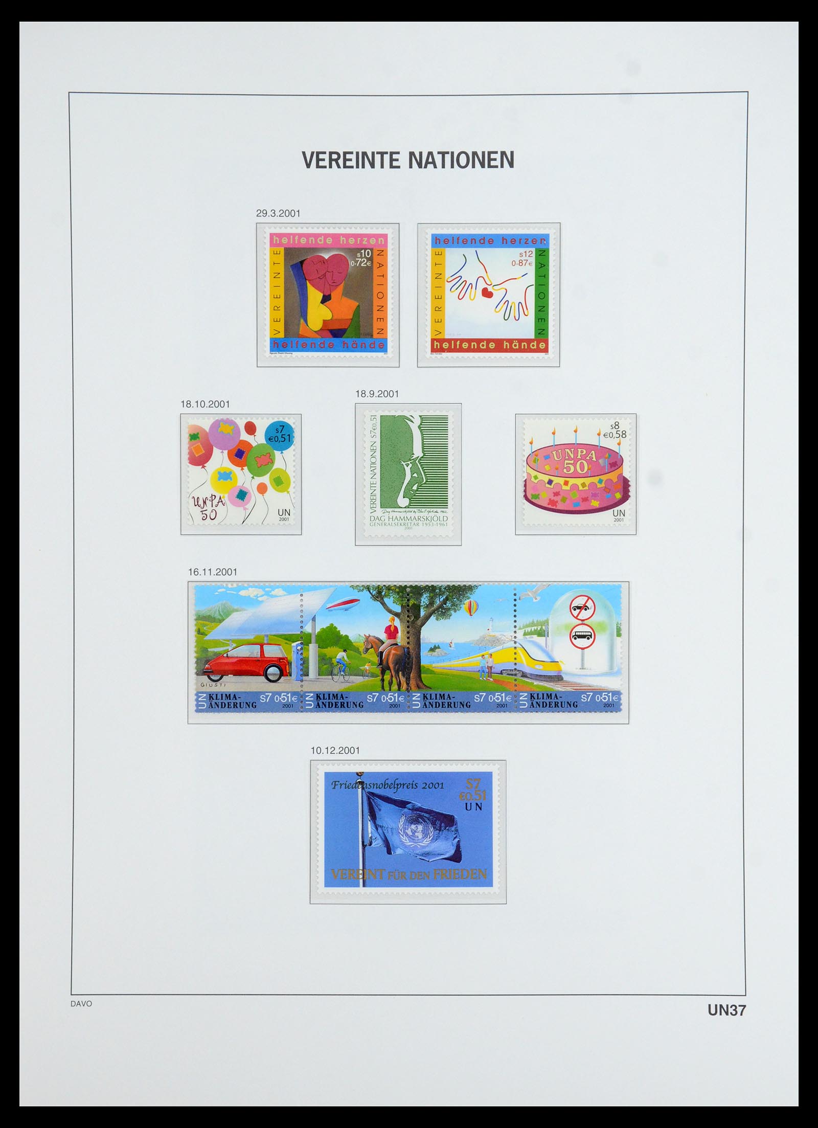 35952 061 - Postzegelverzameling 35952 Verenigde Naties Wenen 1979-2008.