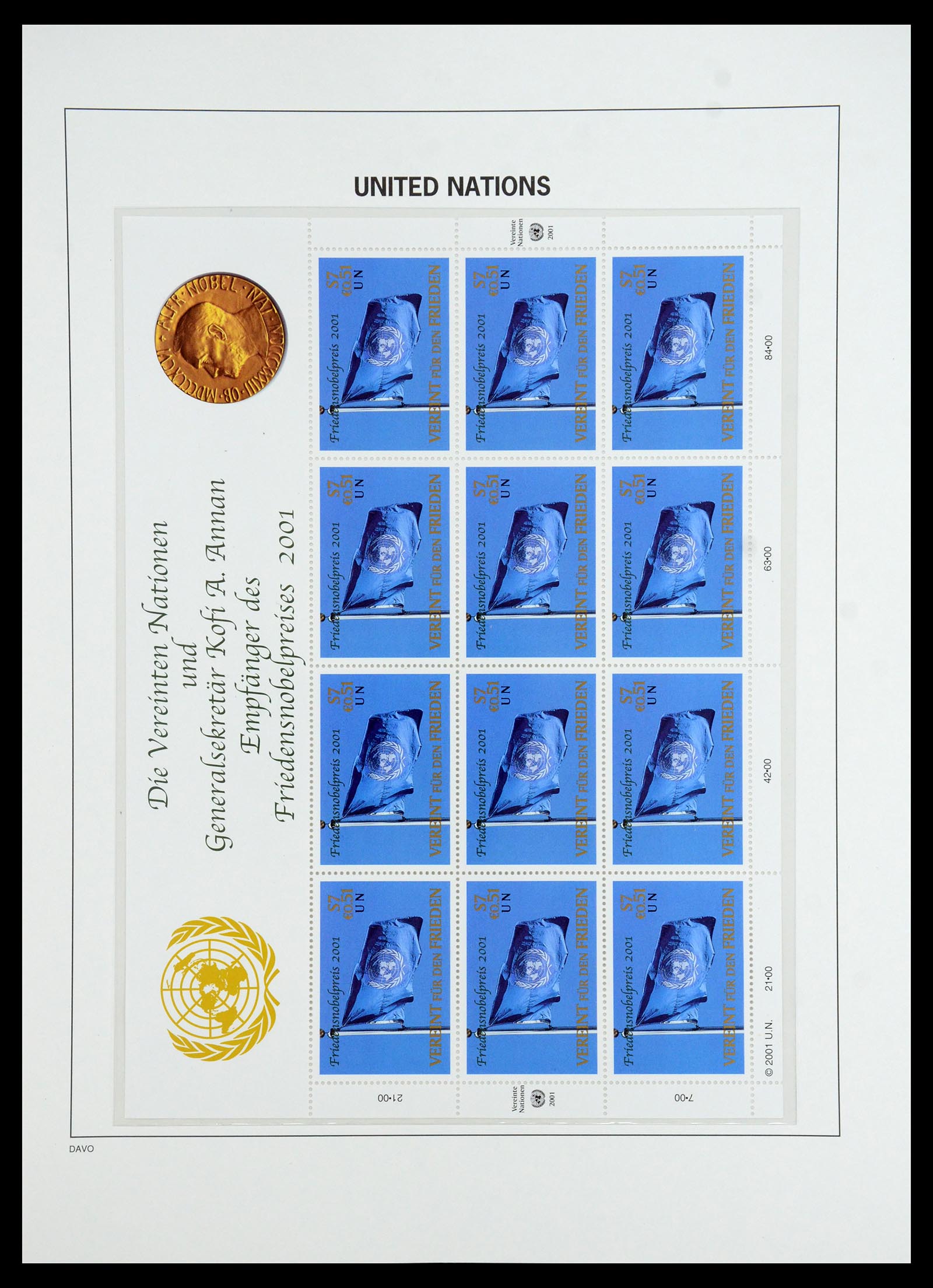 35952 063 - Postzegelverzameling 35952 Verenigde Naties Wenen 1979-2008.