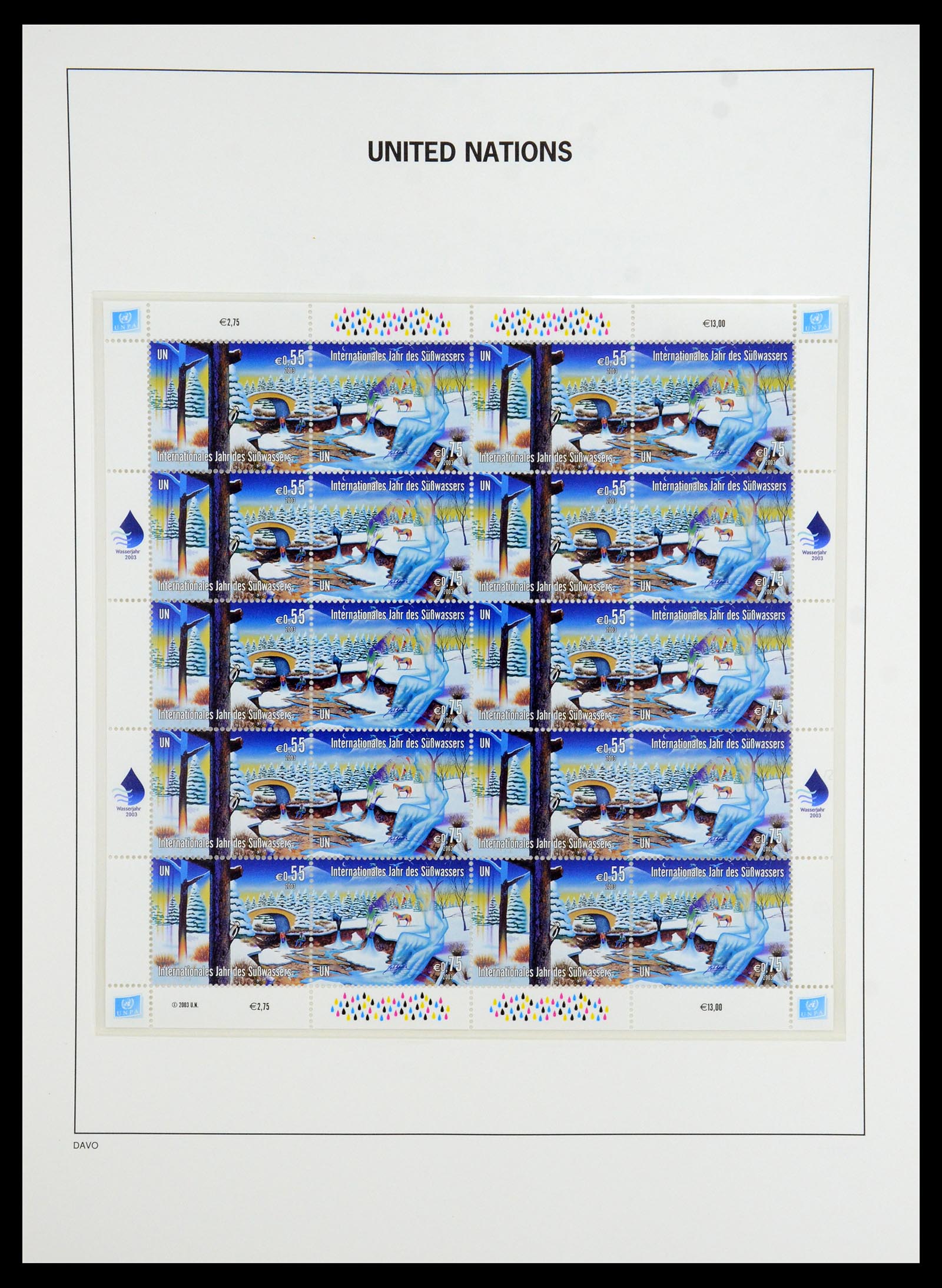 35952 076 - Postzegelverzameling 35952 Verenigde Naties Wenen 1979-2008.