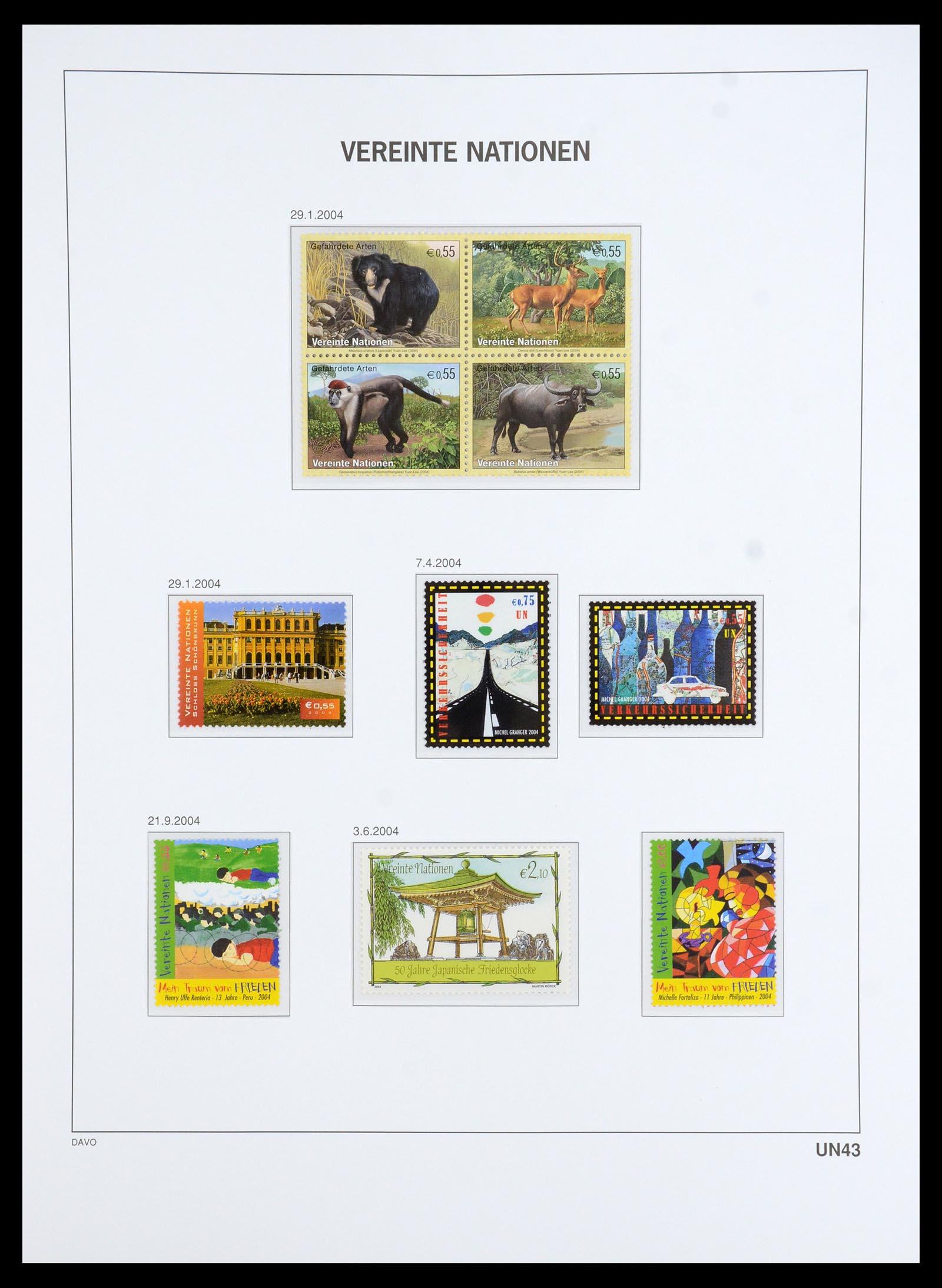 35952 079 - Postzegelverzameling 35952 Verenigde Naties Wenen 1979-2008.