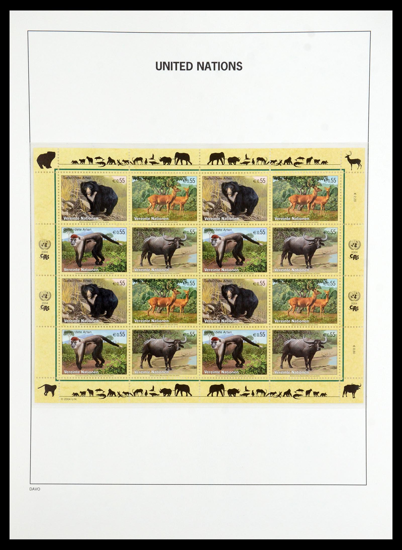 35952 080 - Postzegelverzameling 35952 Verenigde Naties Wenen 1979-2008.
