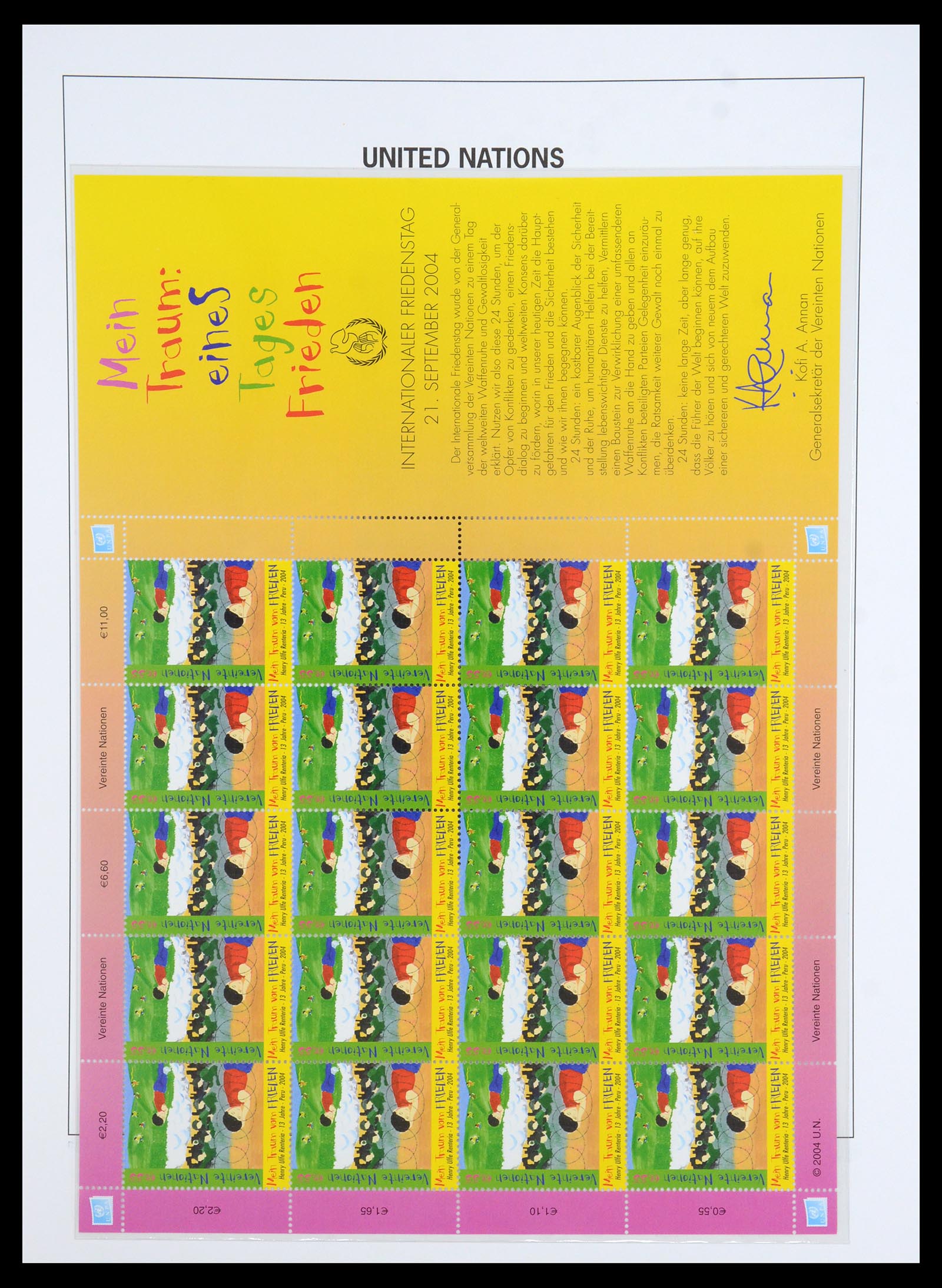 35952 081 - Postzegelverzameling 35952 Verenigde Naties Wenen 1979-2008.