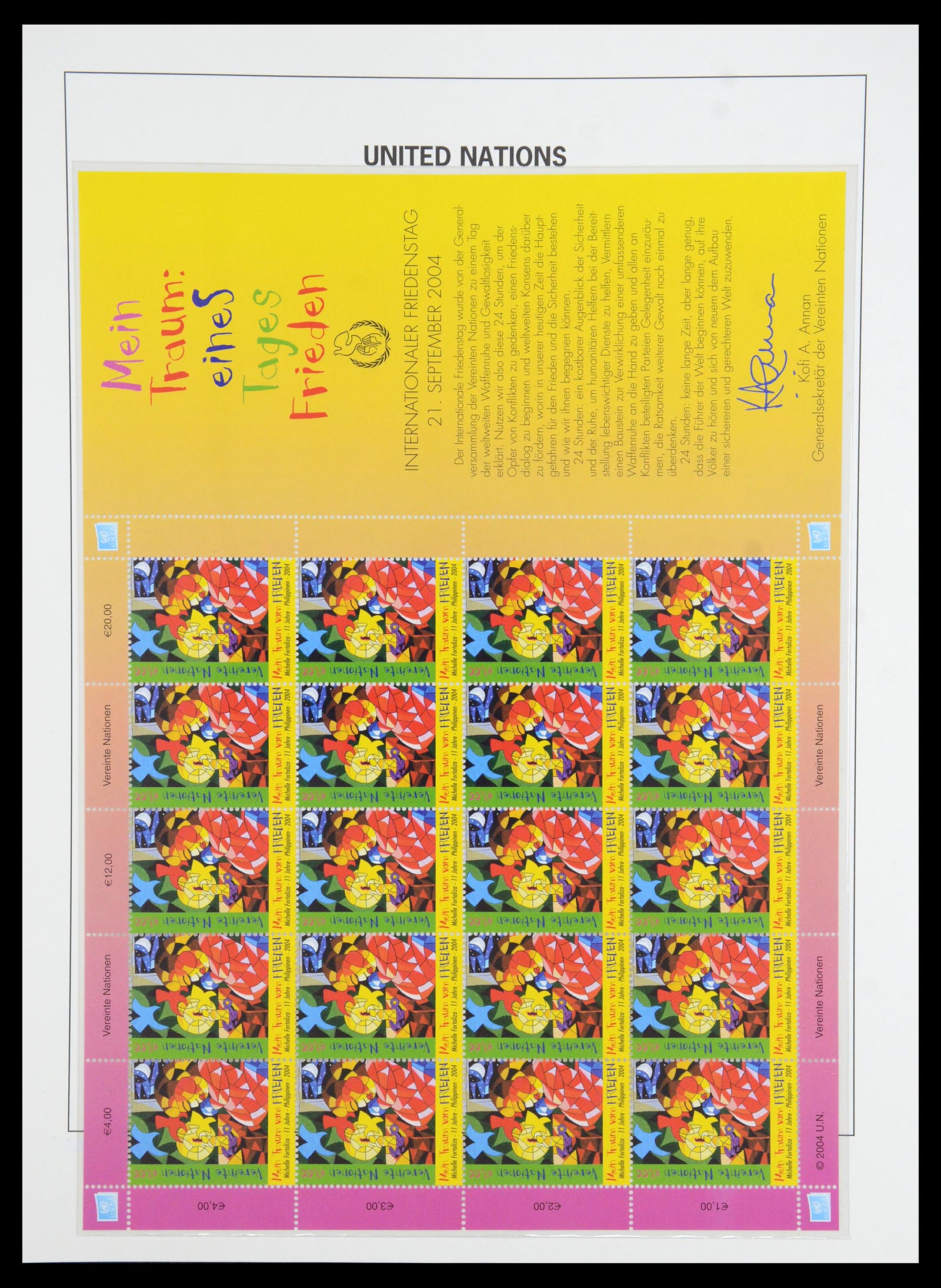 35952 082 - Postzegelverzameling 35952 Verenigde Naties Wenen 1979-2008.
