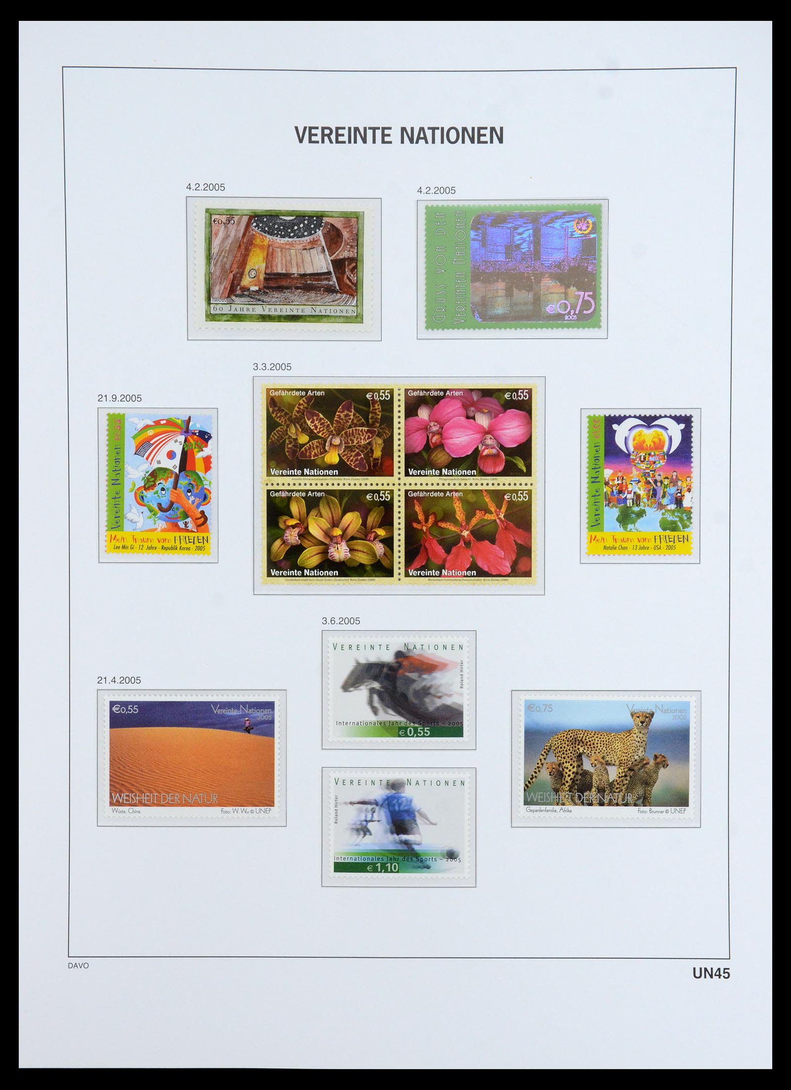 35952 087 - Stamp collection 35952 United Nations Vienna 1979-2008.