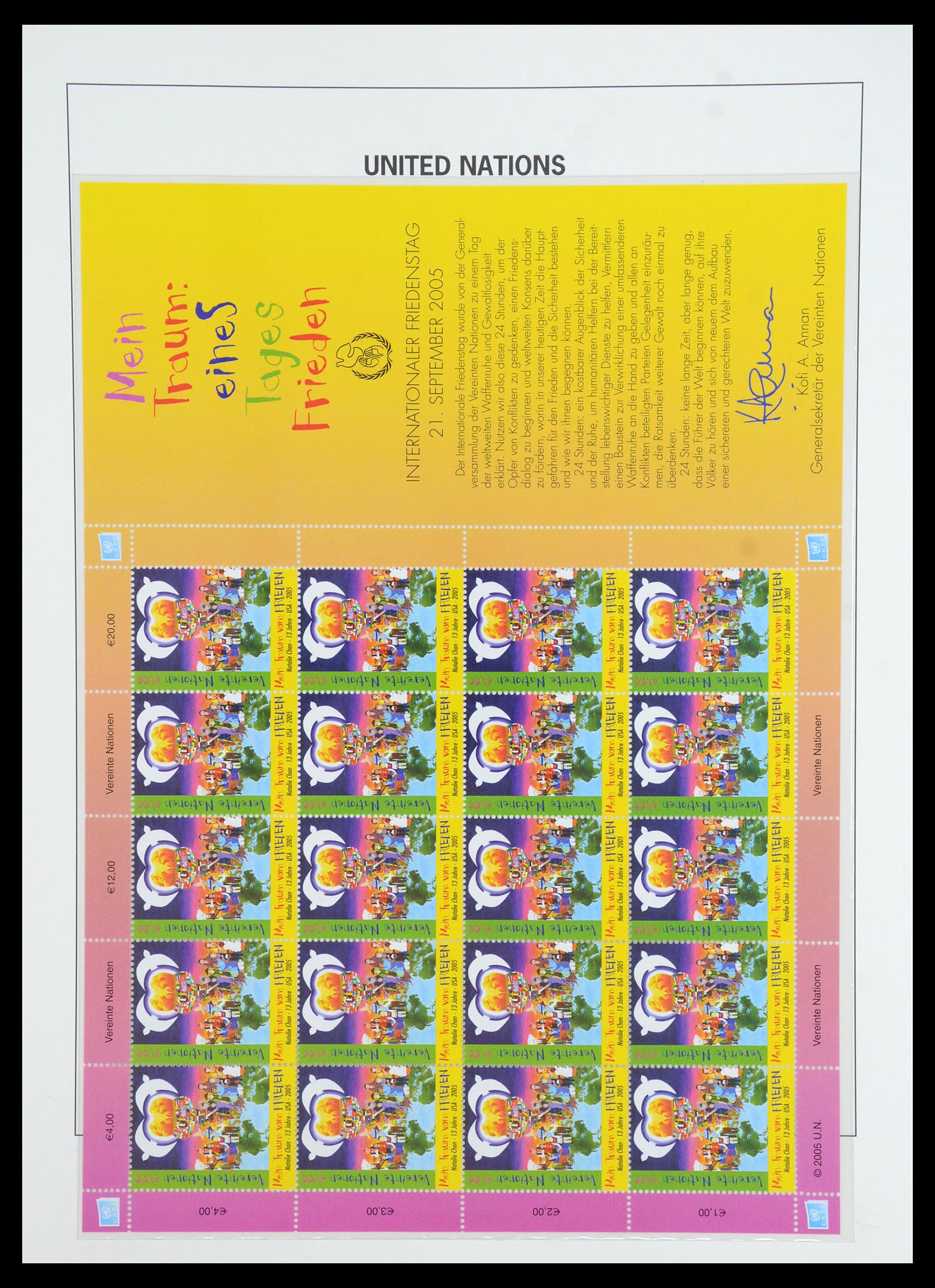 35952 090 - Postzegelverzameling 35952 Verenigde Naties Wenen 1979-2008.