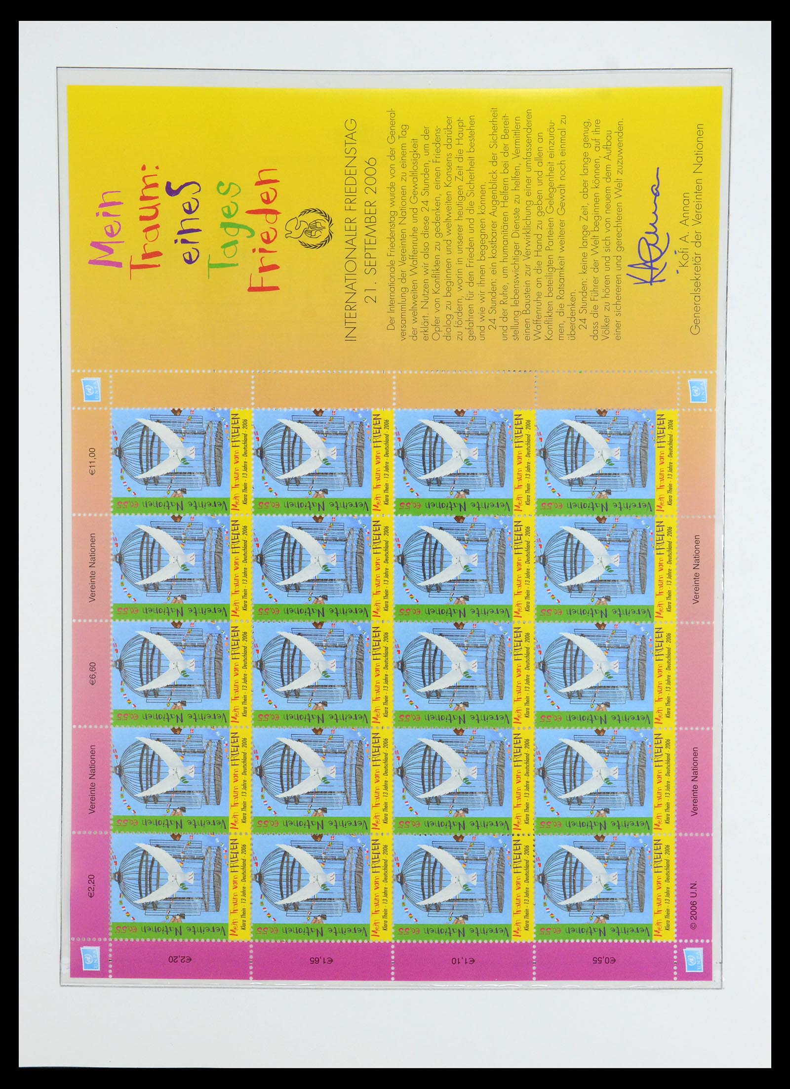 35952 095 - Stamp collection 35952 United Nations Vienna 1979-2008.