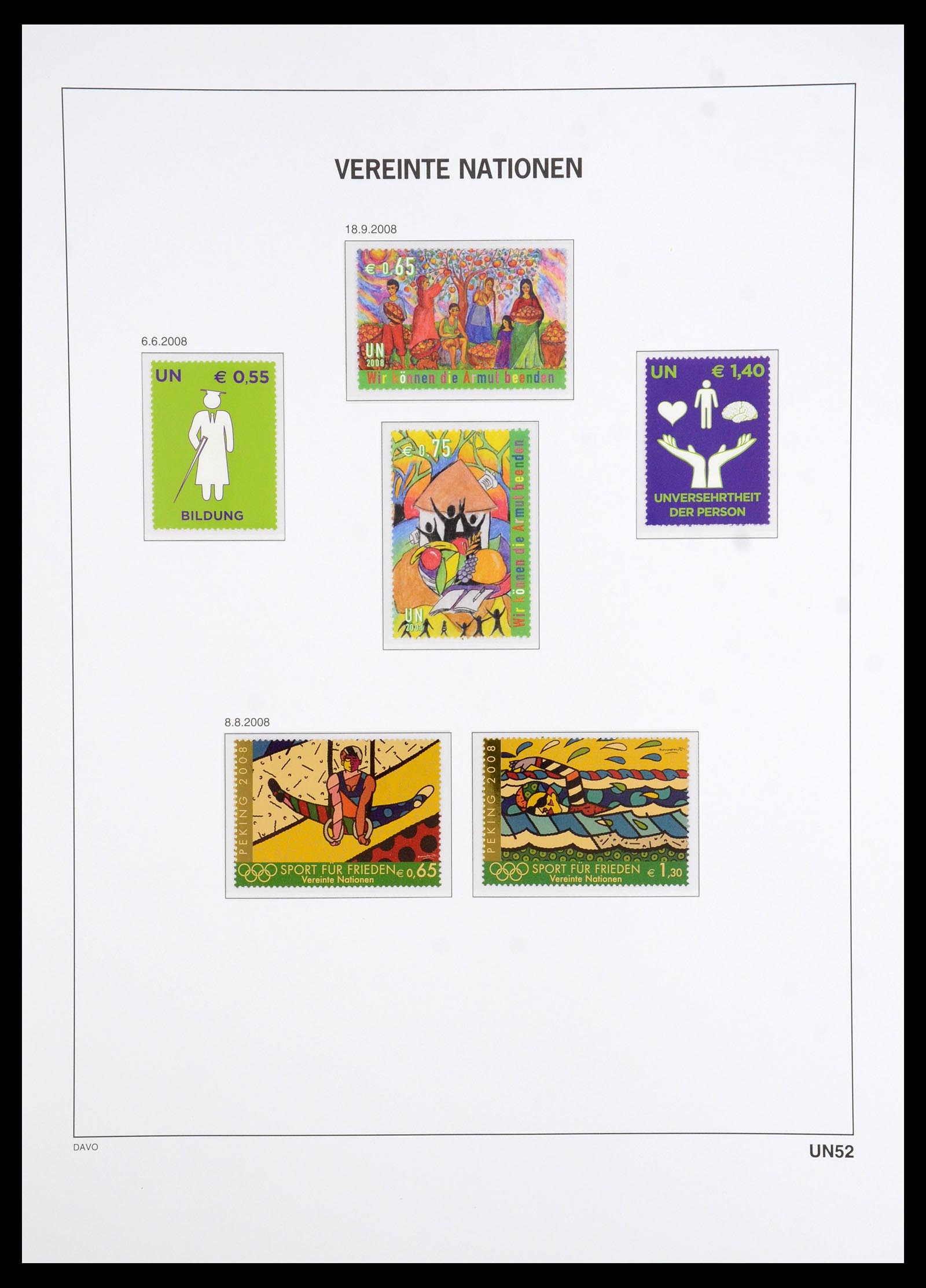 35952 114 - Stamp collection 35952 United Nations Vienna 1979-2008.