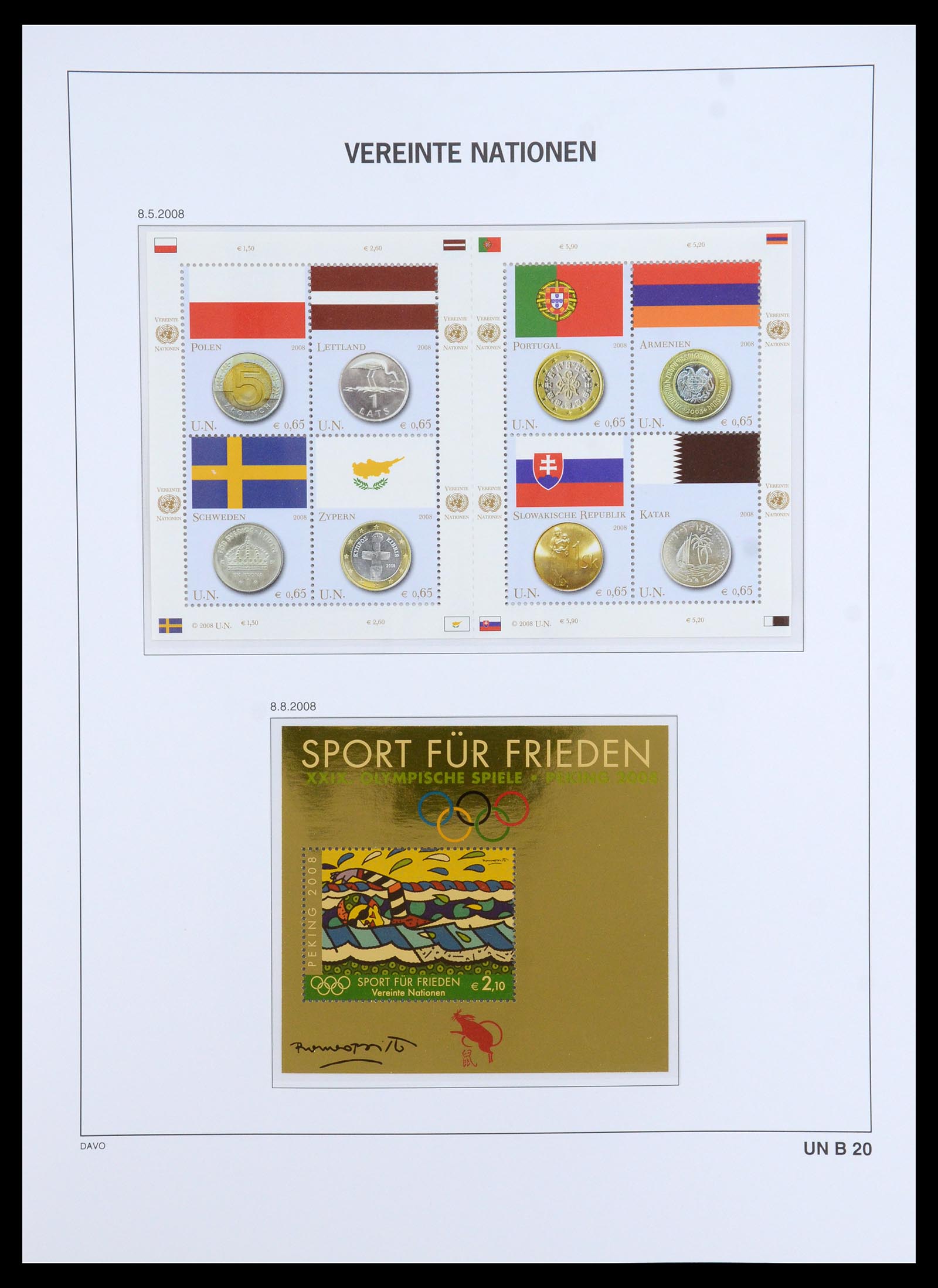 35952 118 - Postzegelverzameling 35952 Verenigde Naties Wenen 1979-2008.