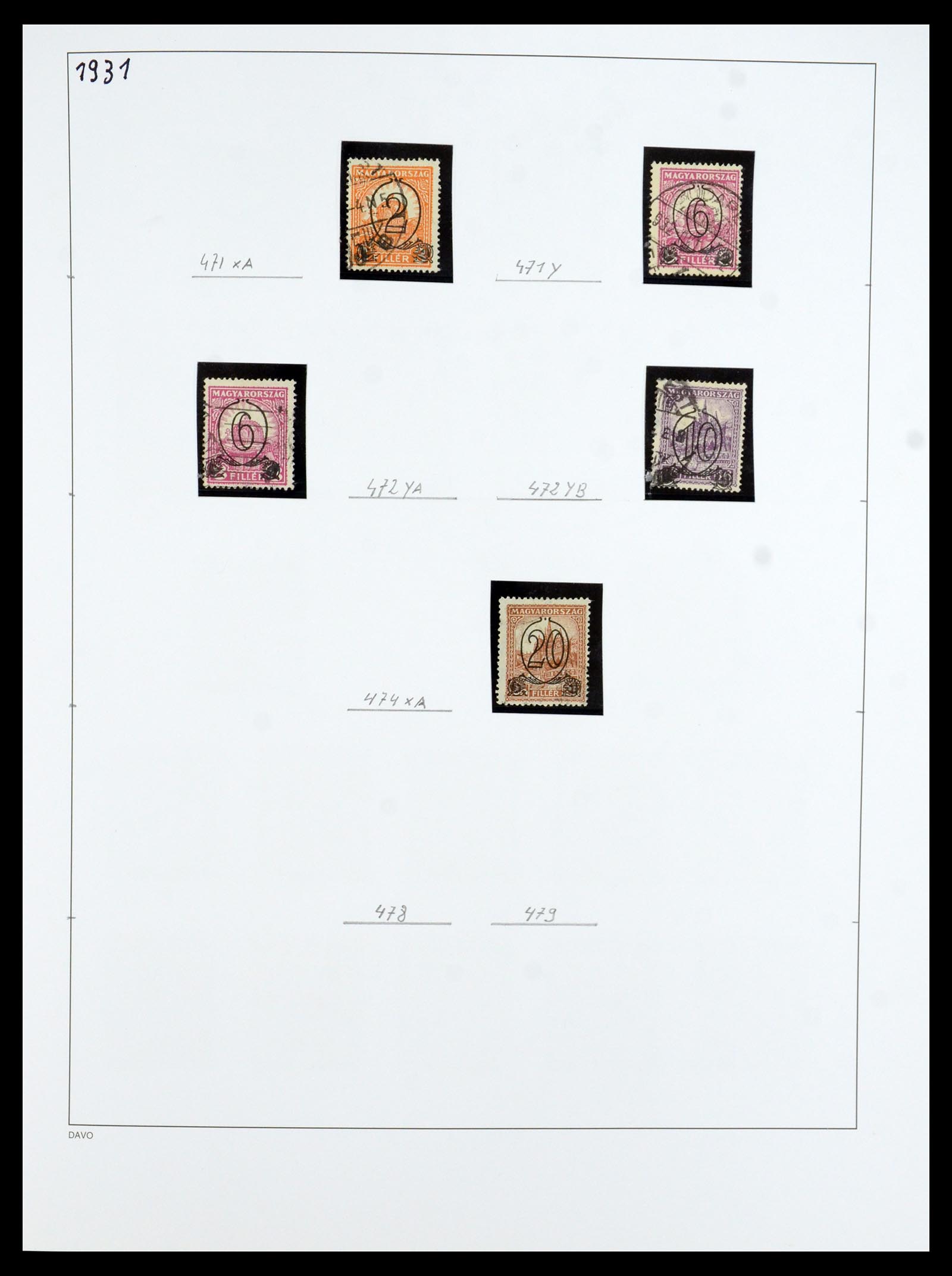 35956 030 - Postzegelverzameling 35956 Hongarije 1871-1991.
