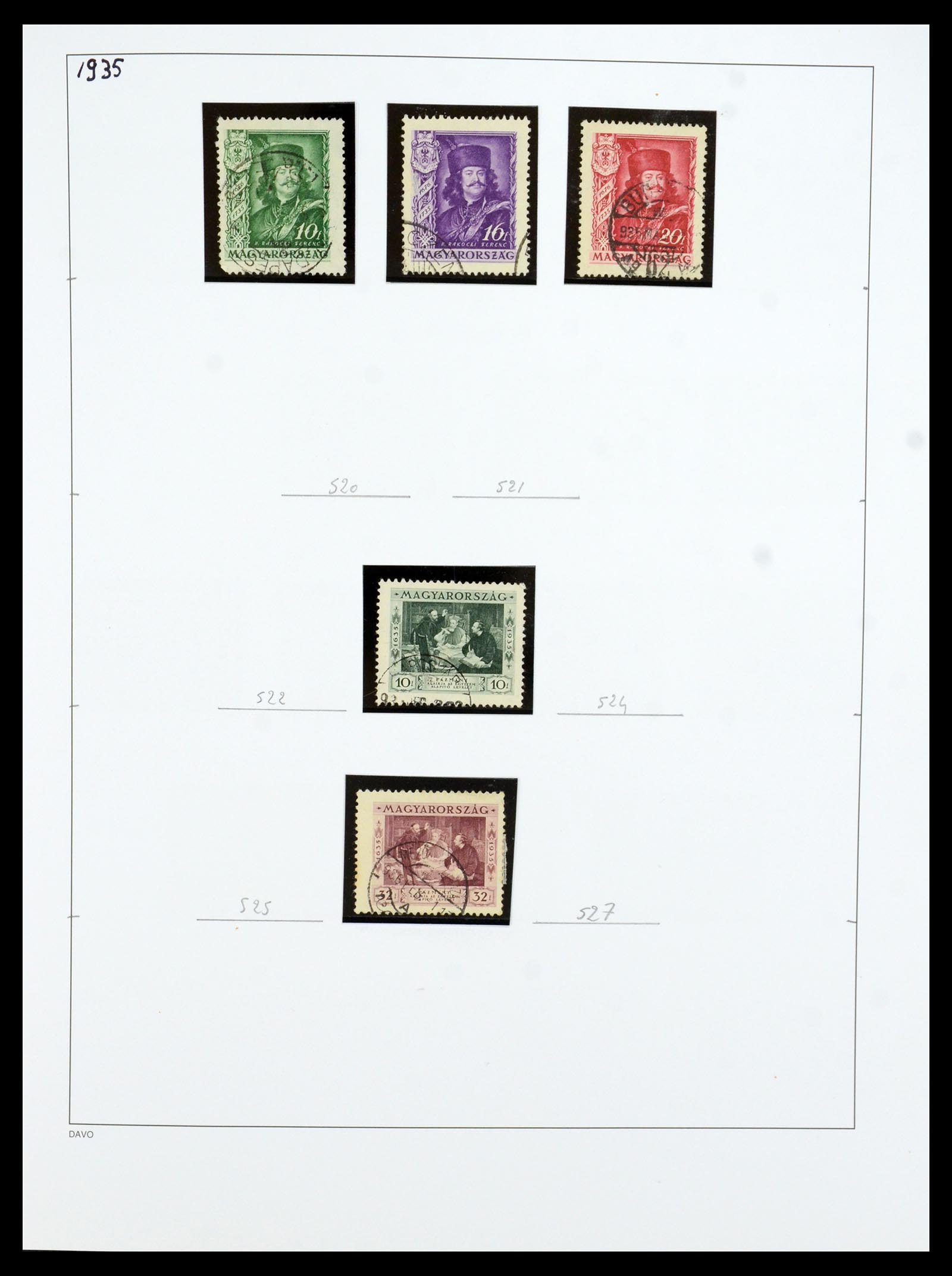 35956 033 - Postzegelverzameling 35956 Hongarije 1871-1991.