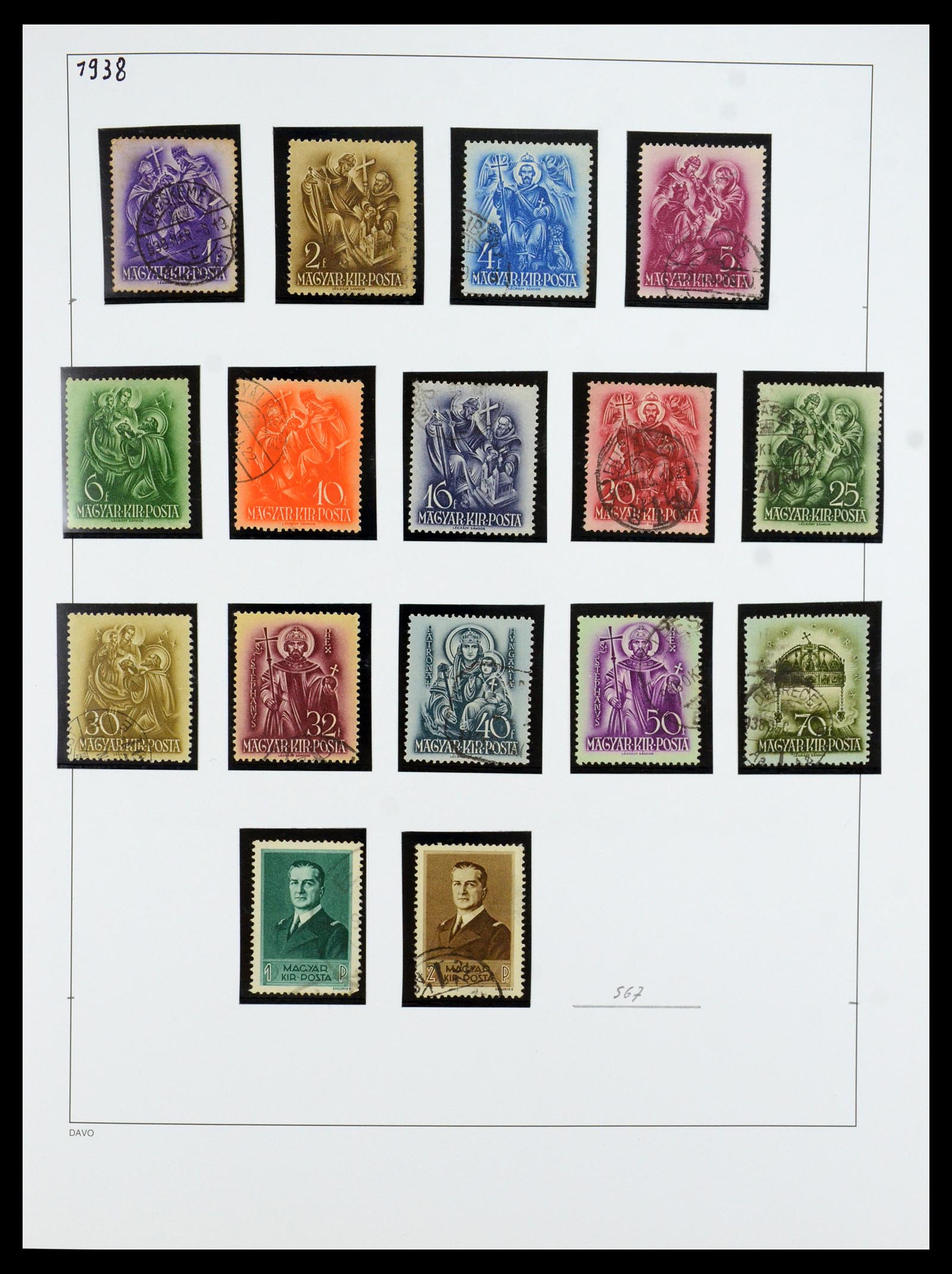 35956 036 - Postzegelverzameling 35956 Hongarije 1871-1991.