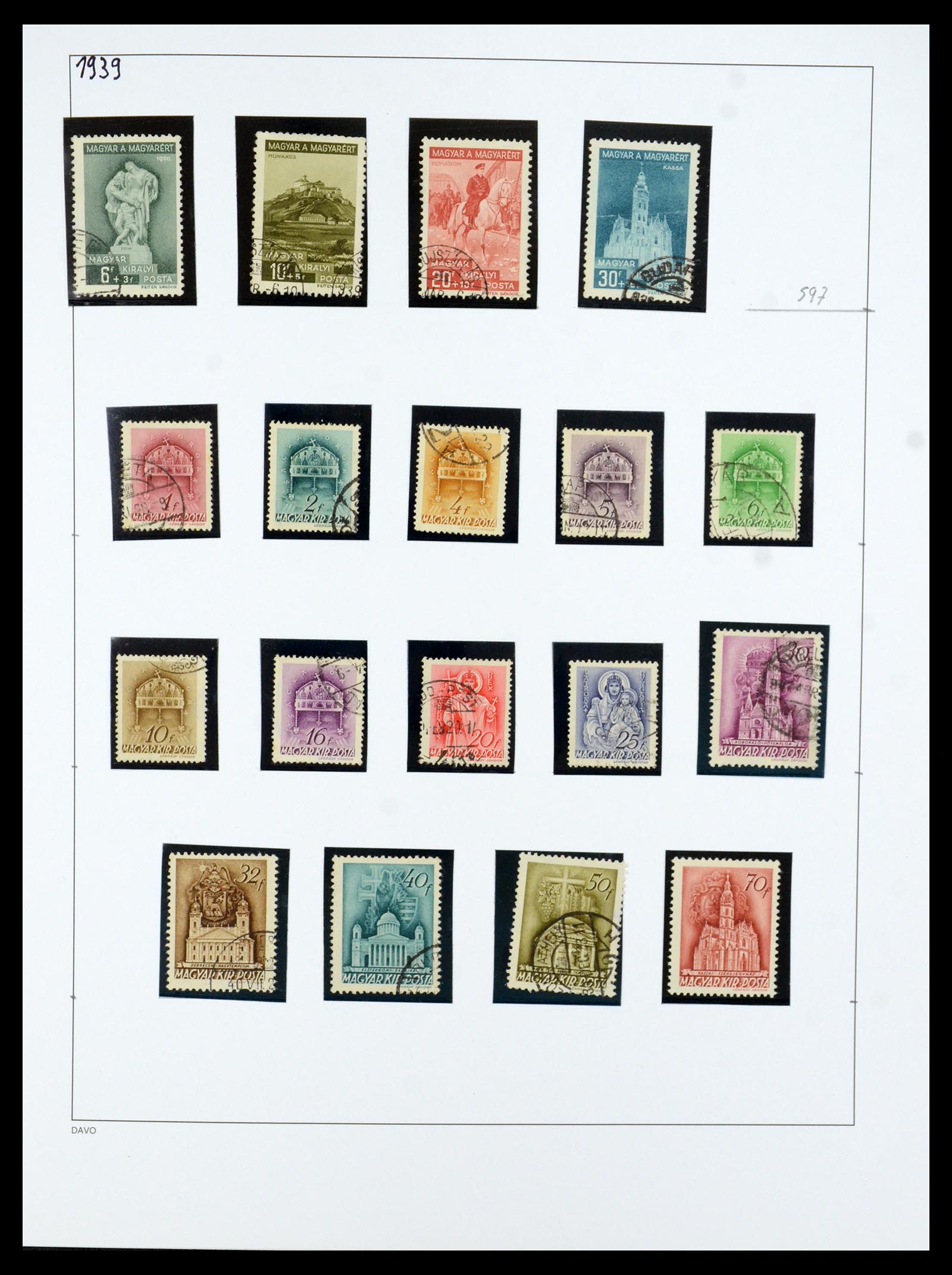 35956 040 - Postzegelverzameling 35956 Hongarije 1871-1991.