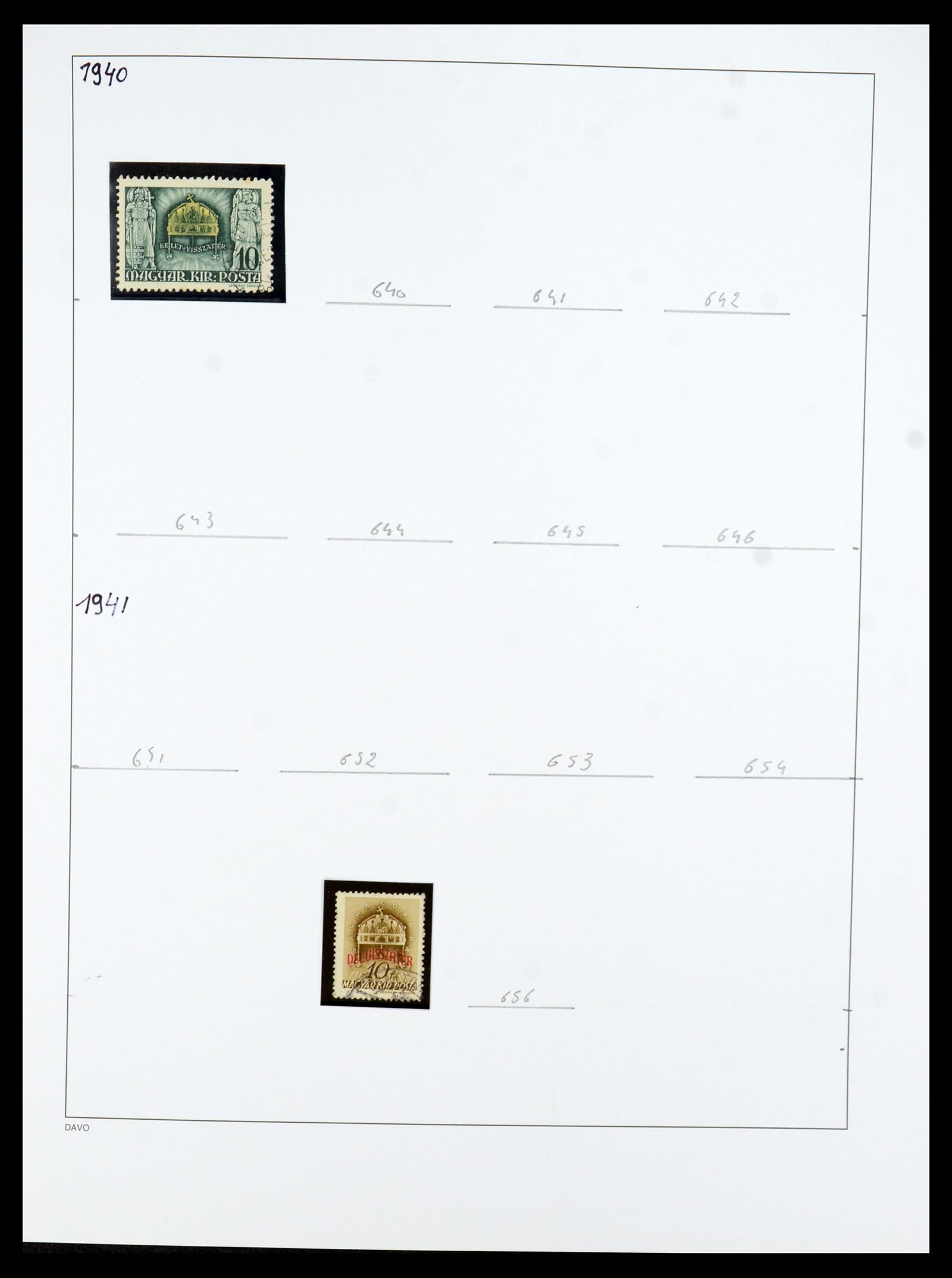 35956 043 - Postzegelverzameling 35956 Hongarije 1871-1991.