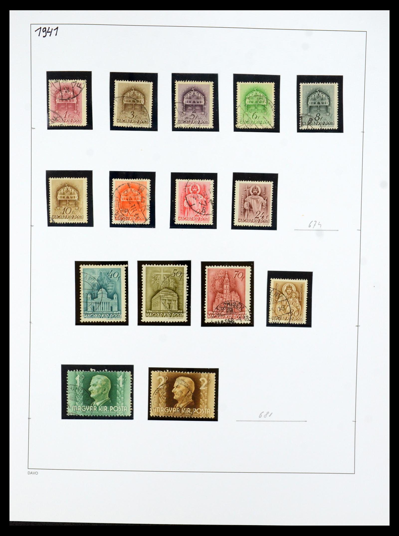 35956 046 - Postzegelverzameling 35956 Hongarije 1871-1991.