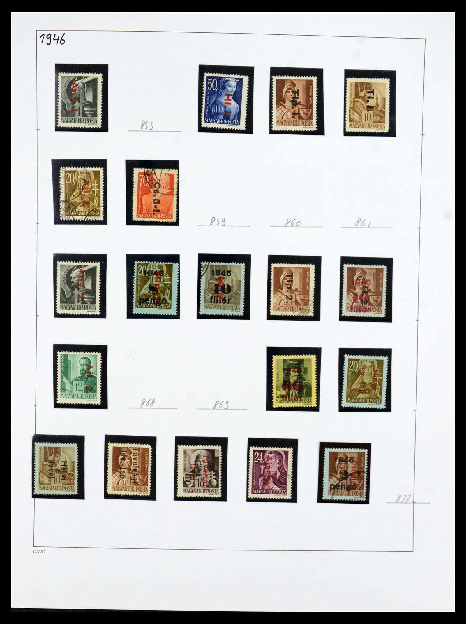 35956 054 - Postzegelverzameling 35956 Hongarije 1871-1991.