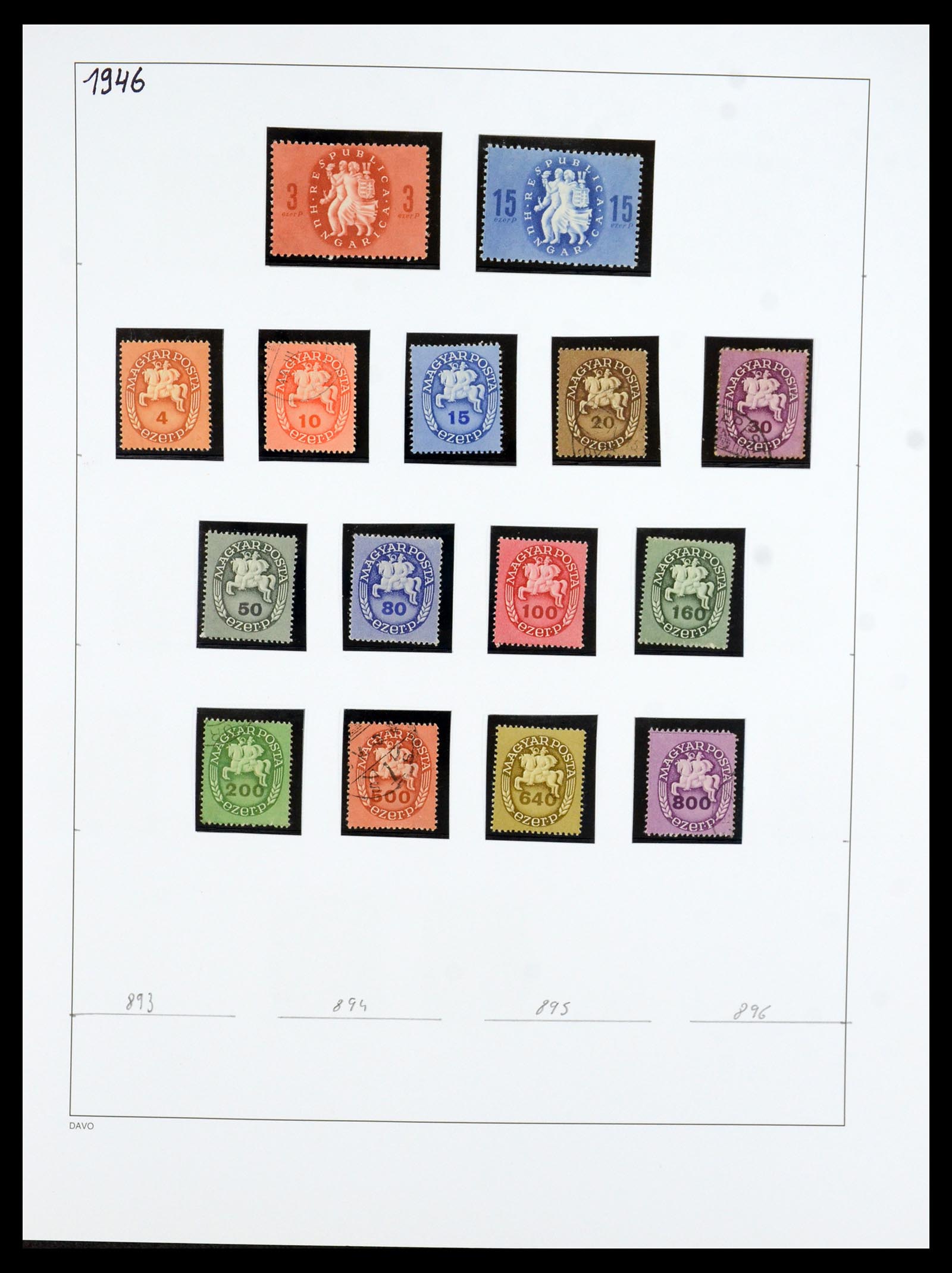 35956 055 - Postzegelverzameling 35956 Hongarije 1871-1991.