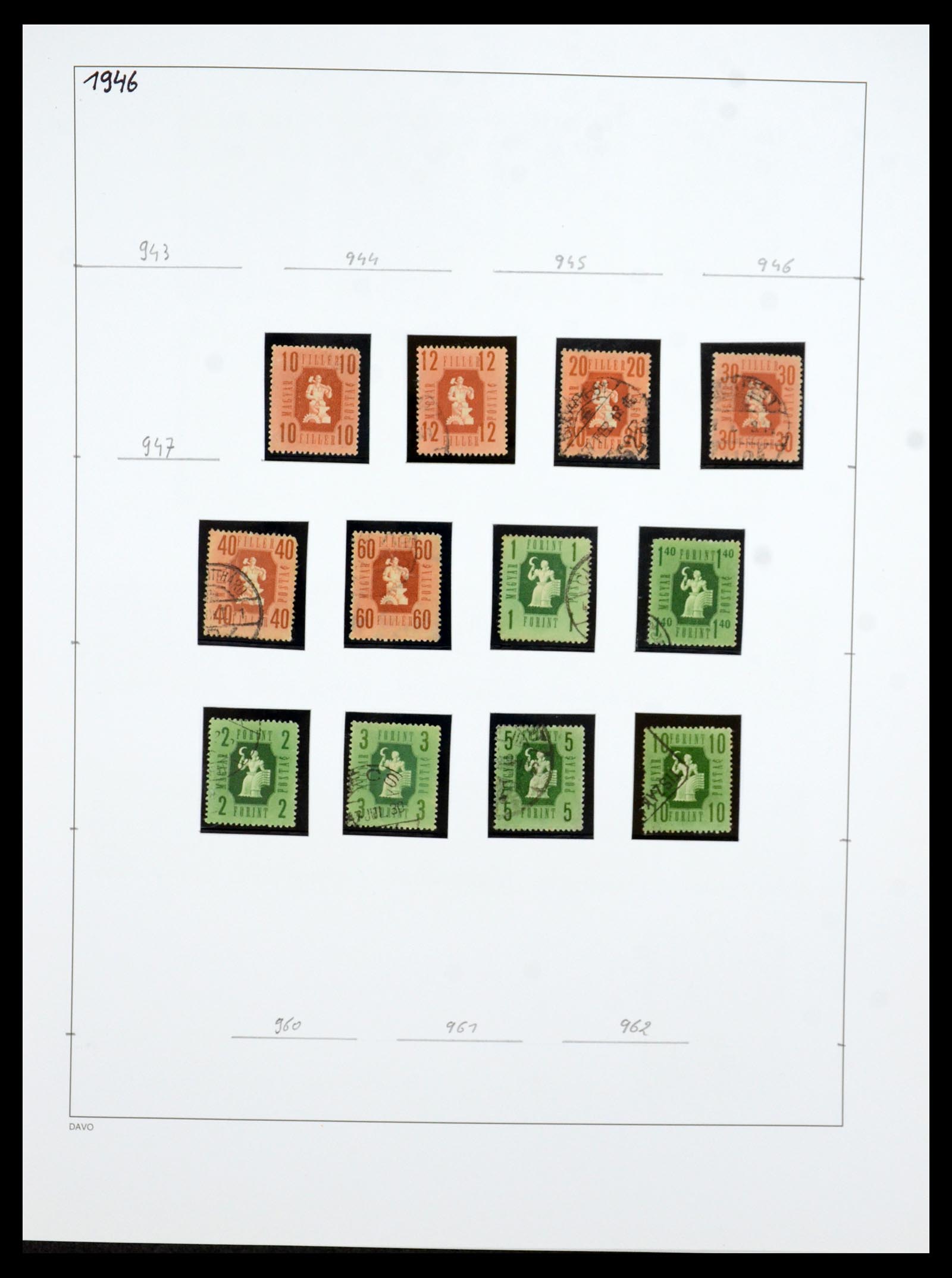 35956 058 - Postzegelverzameling 35956 Hongarije 1871-1991.
