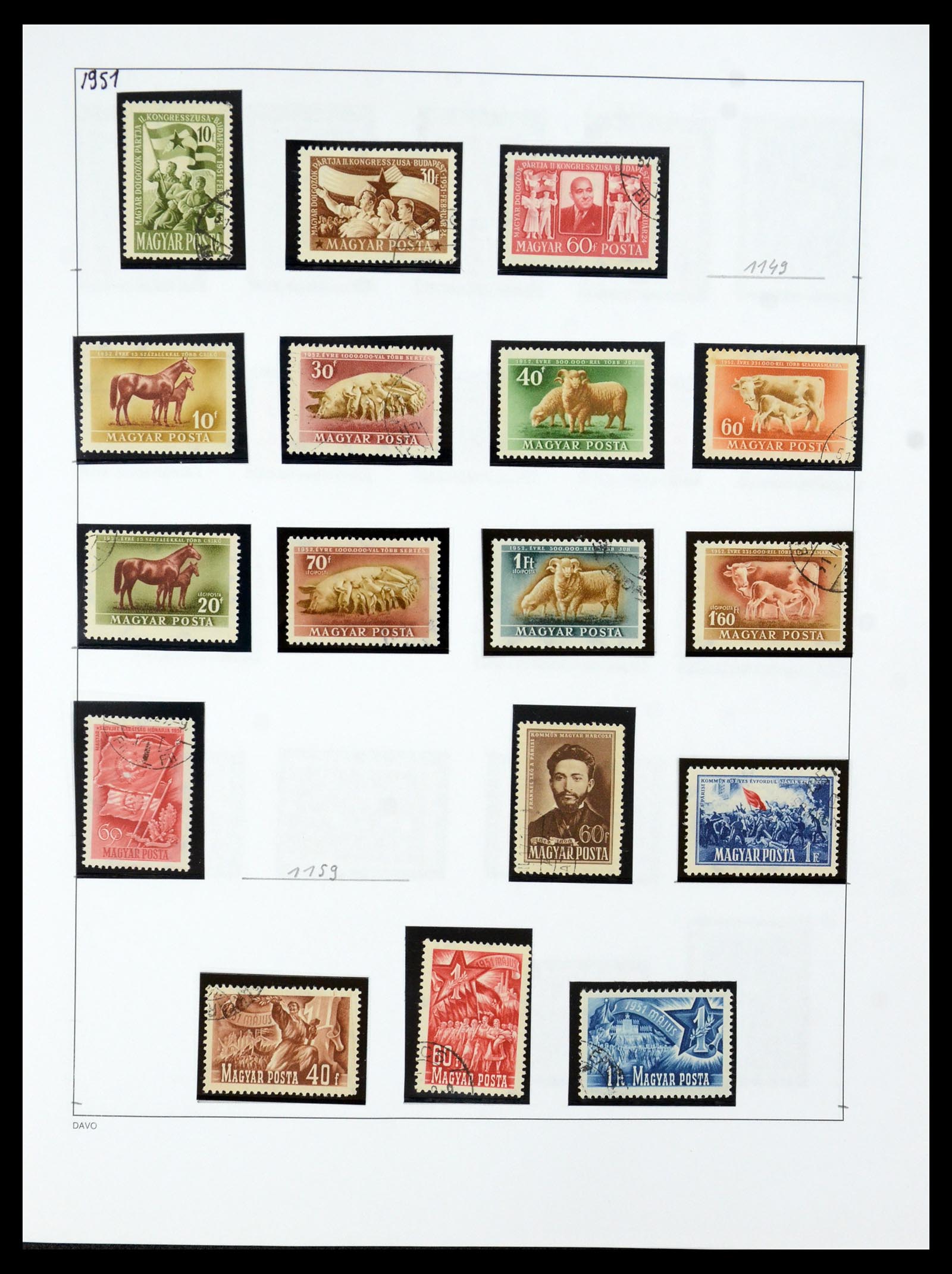 35956 073 - Postzegelverzameling 35956 Hongarije 1871-1991.