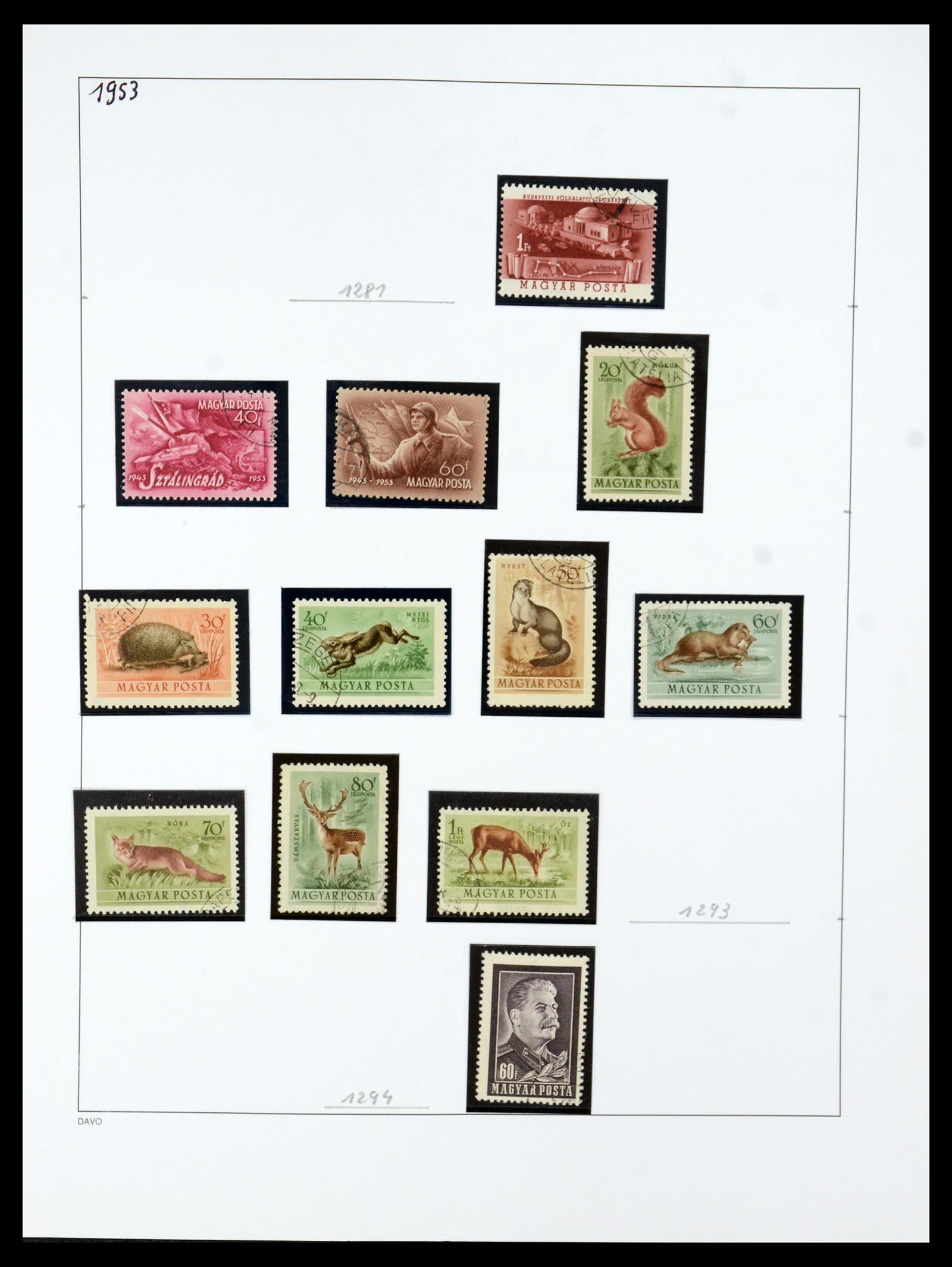 35956 082 - Postzegelverzameling 35956 Hongarije 1871-1991.