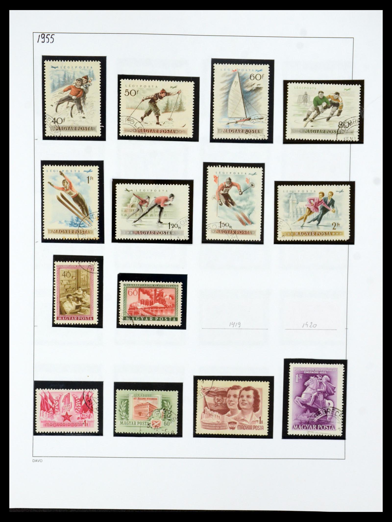 35956 091 - Postzegelverzameling 35956 Hongarije 1871-1991.