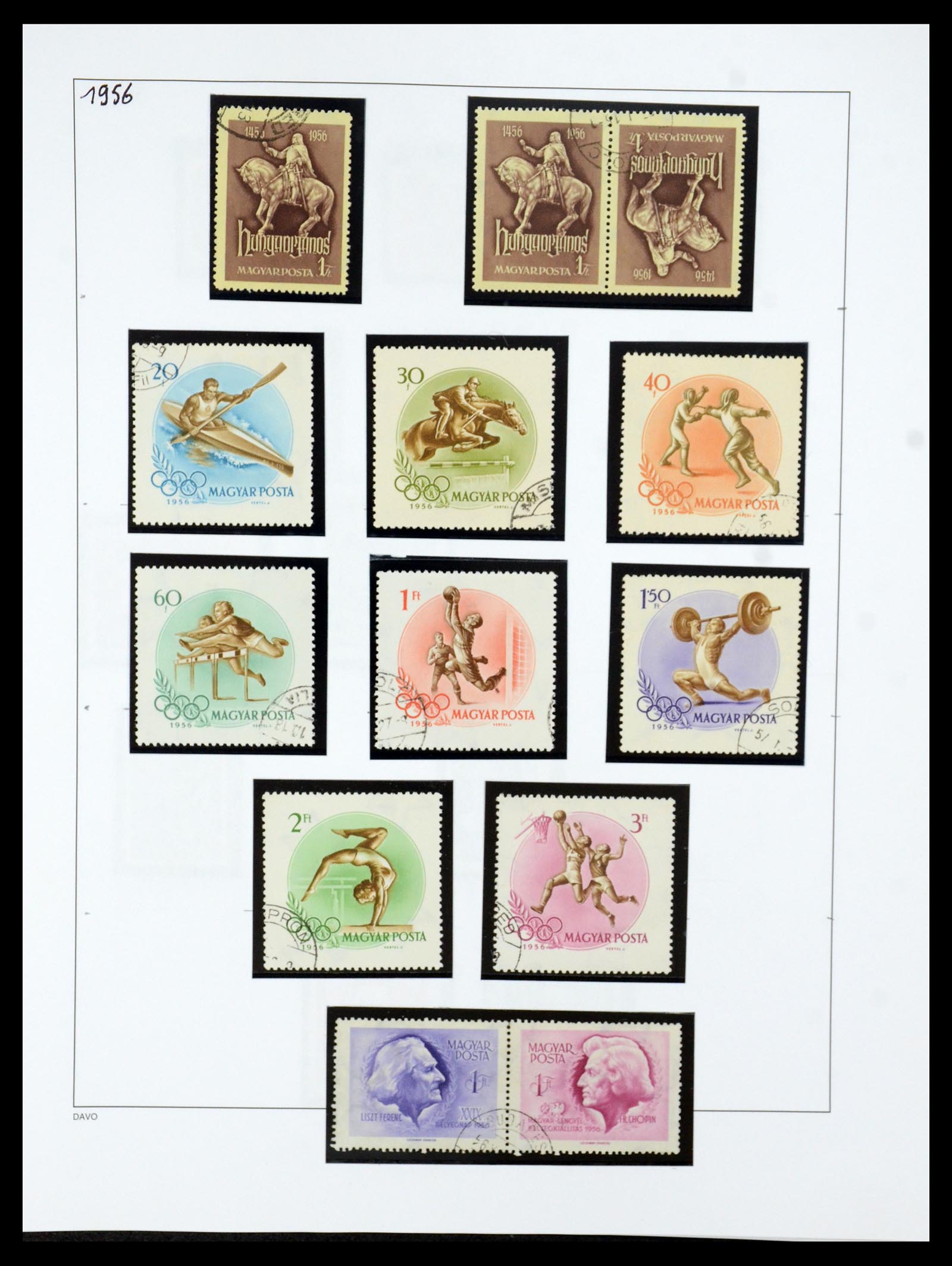 35956 095 - Postzegelverzameling 35956 Hongarije 1871-1991.