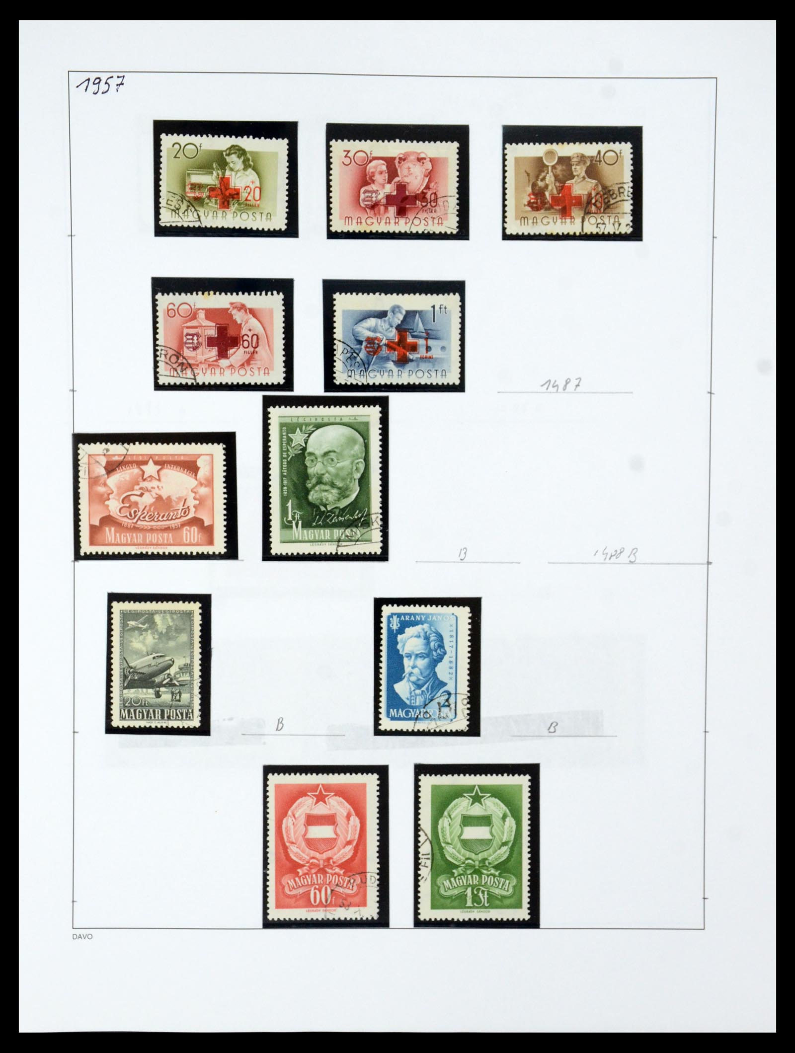 35956 096 - Postzegelverzameling 35956 Hongarije 1871-1991.