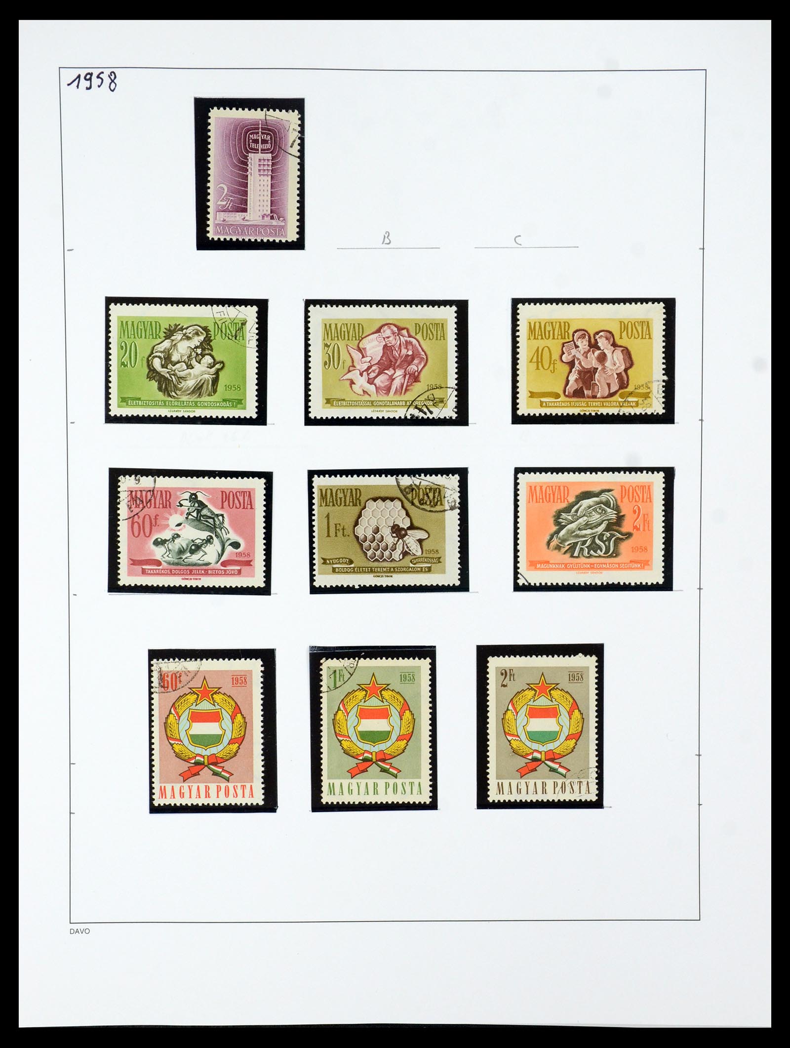 35956 100 - Postzegelverzameling 35956 Hongarije 1871-1991.
