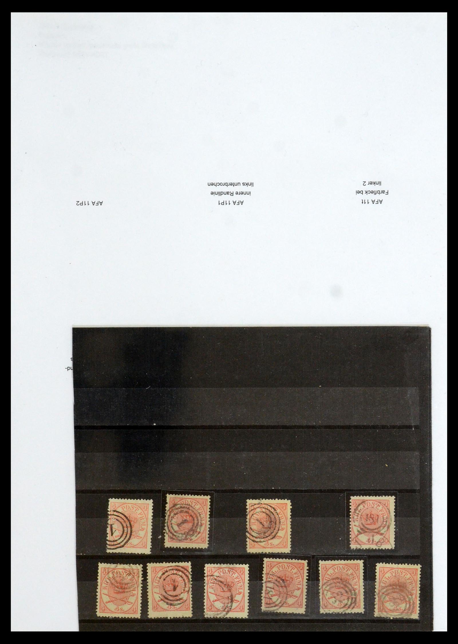 35961 005 - Postzegelverzameling 35961 Denemarken emissie 1864-1870.
