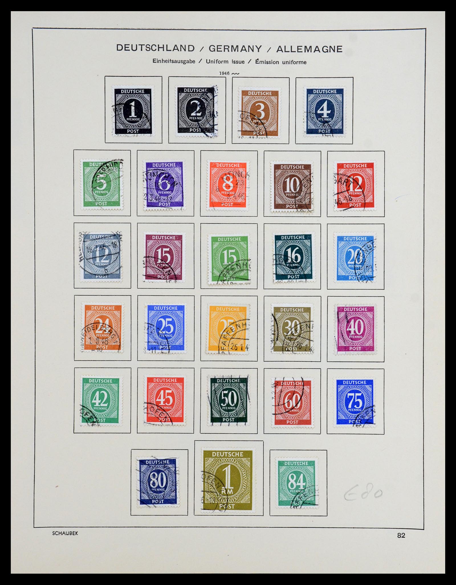 35962 001 - Stamp collection 35962 German Zones 1945-1949.