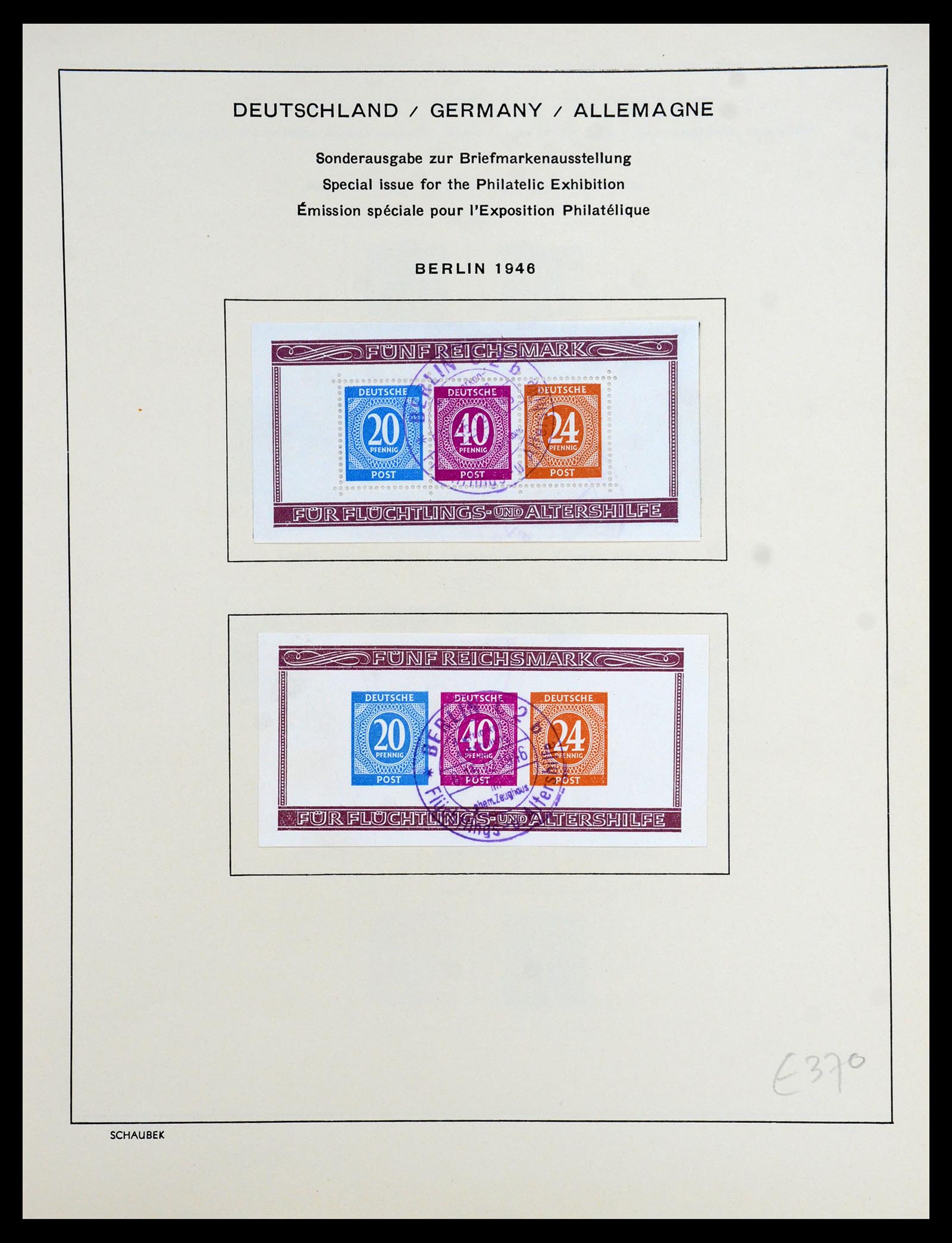 35962 004 - Stamp collection 35962 German Zones 1945-1949.
