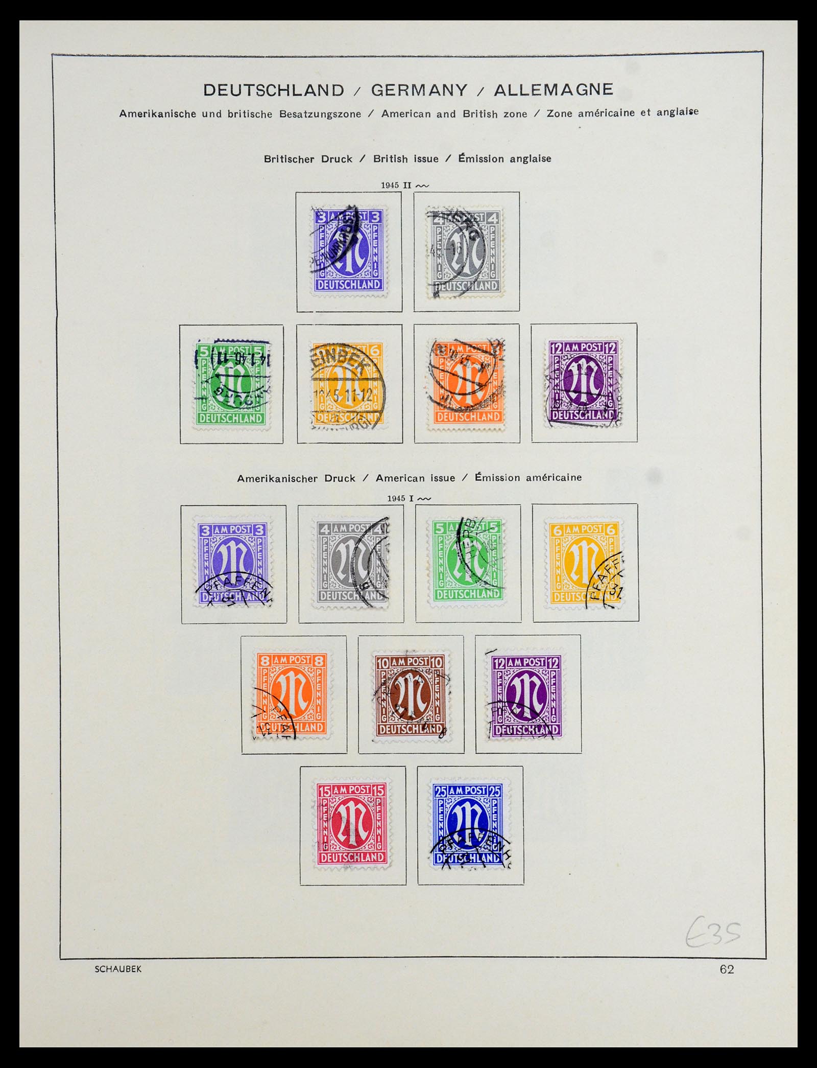 35962 005 - Stamp collection 35962 German Zones 1945-1949.